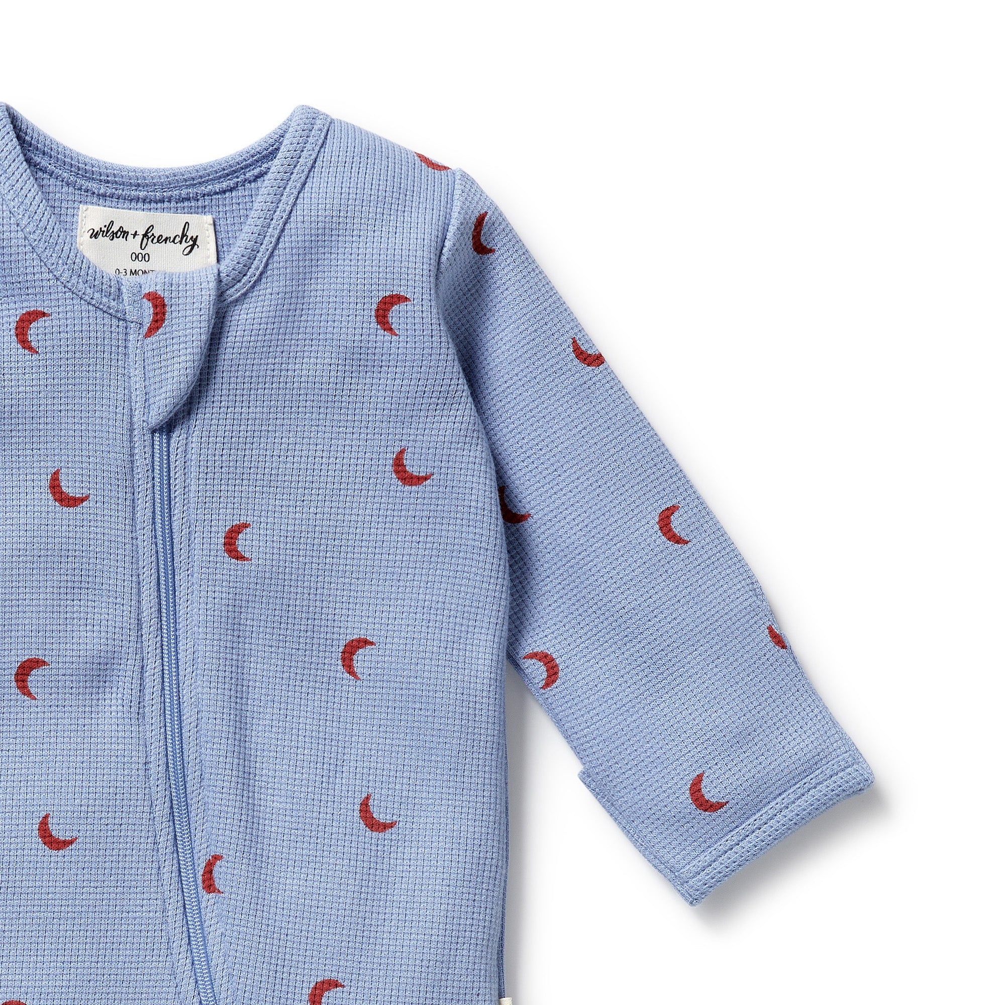 Wilson & Frenchy - Hey Moon Organic Waffle Zipsuit - Image 2