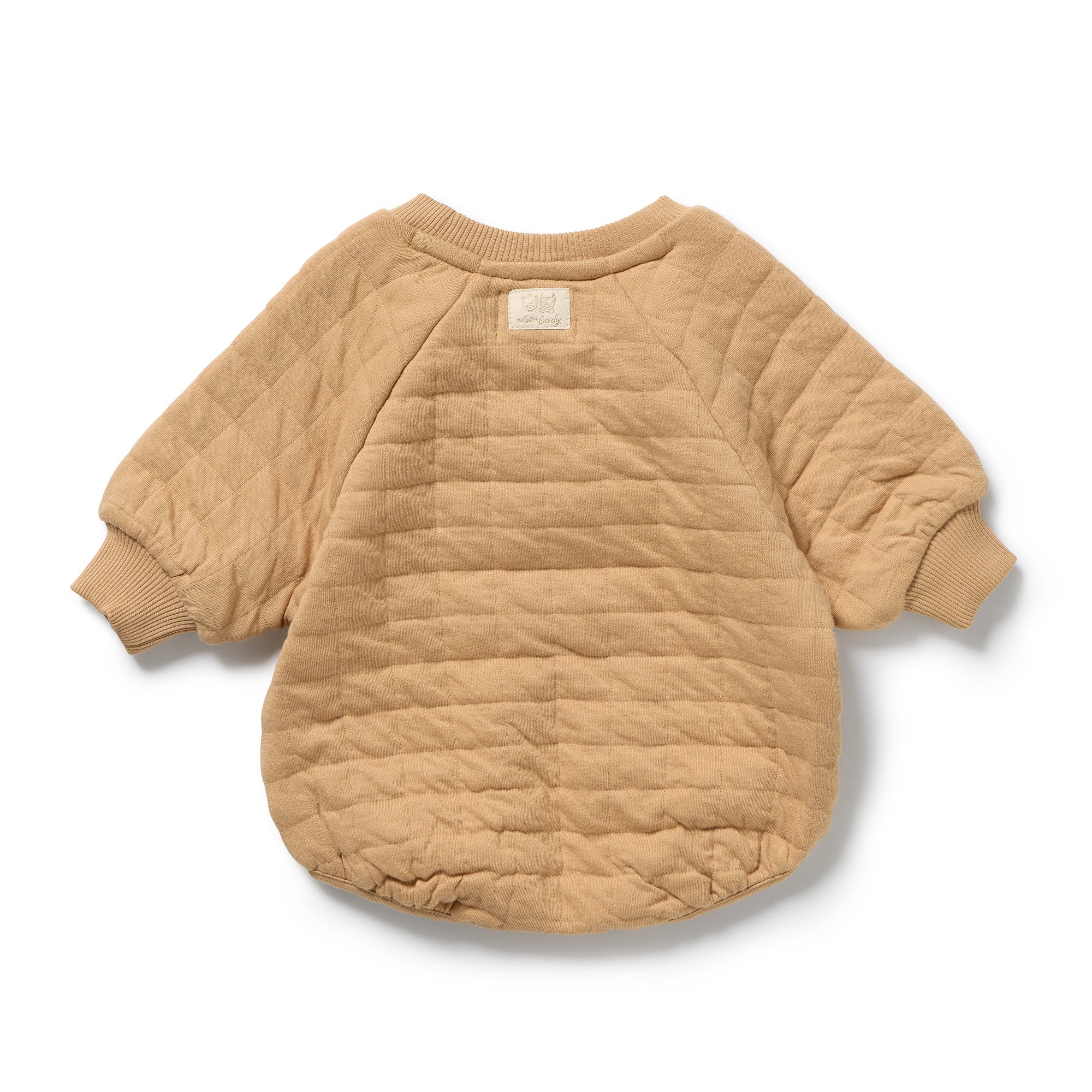 Honey Fawn Organic Quilted Bodysuit - Image 4