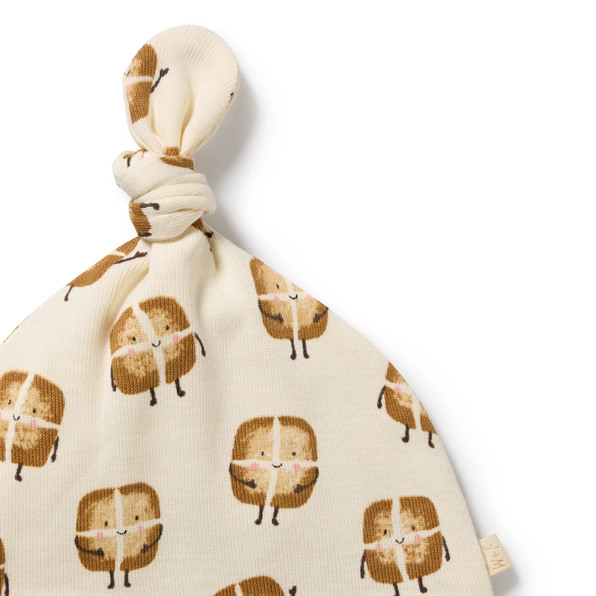 Hot Cross Buns Organic Knot Hat - Image 3