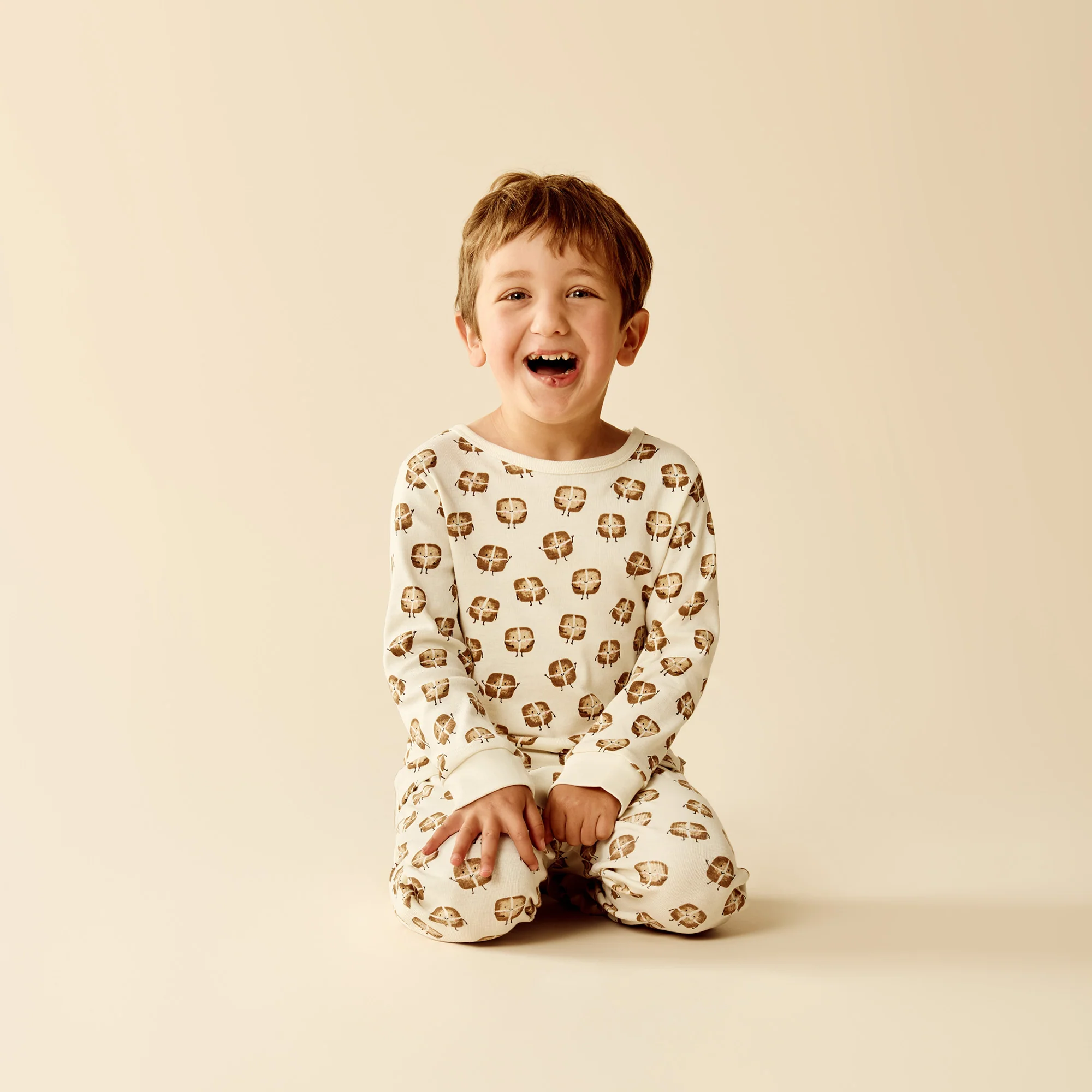 Hot Cross Buns Organic Long Sleeved Pyjamas - Image 3