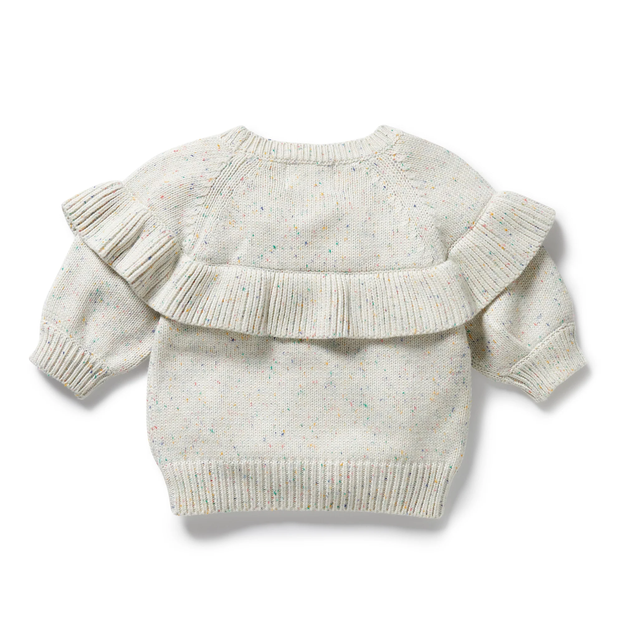 Wilson & Frenchy - Hundreds and Thousands Organic Knitted Ruffle Jumper - Image 4