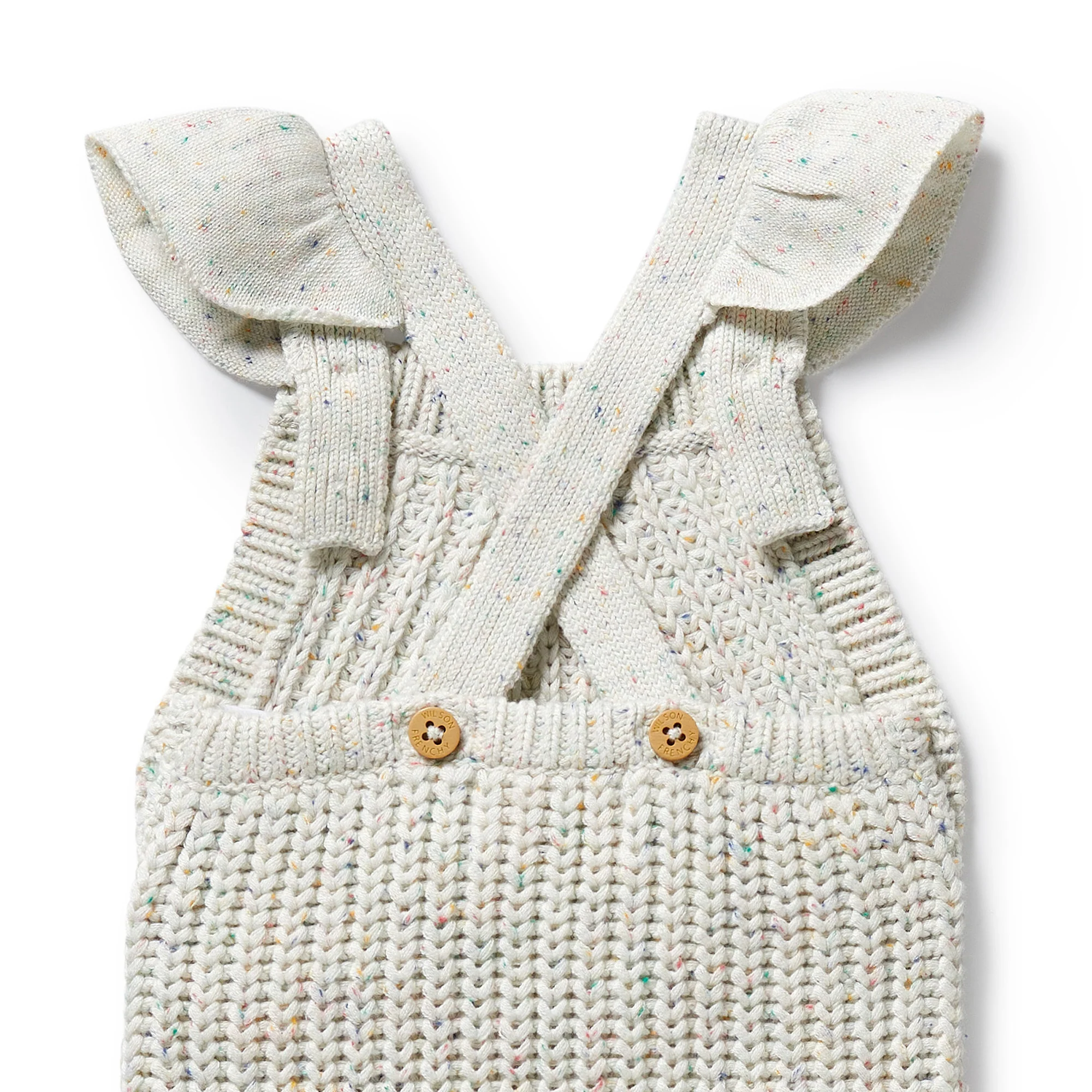Wilson & Frenchy - Hundreds and Thousands Organic Knitted Ruffle Overall - Image 3