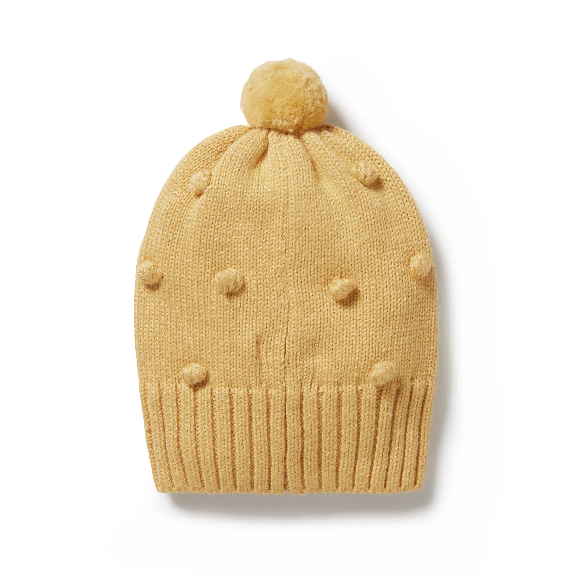 Wilson and Frenchy Knitted Bauble Hat - Dijon - Image 3