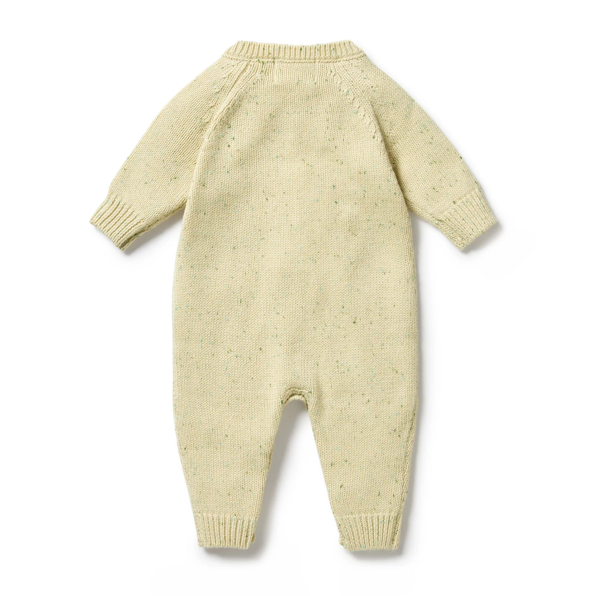 Wilson and Frenchy Knitted Cable Growsuit - Cactus Fleck - Image 5