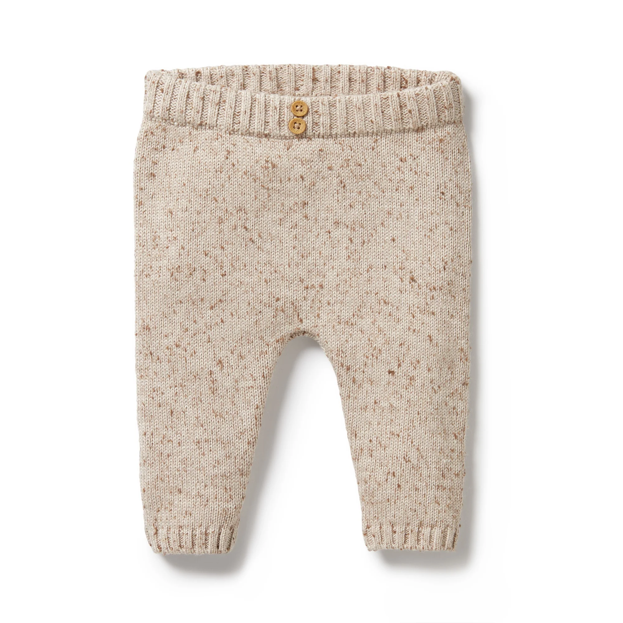 Knitted Legging - Almond Fleck