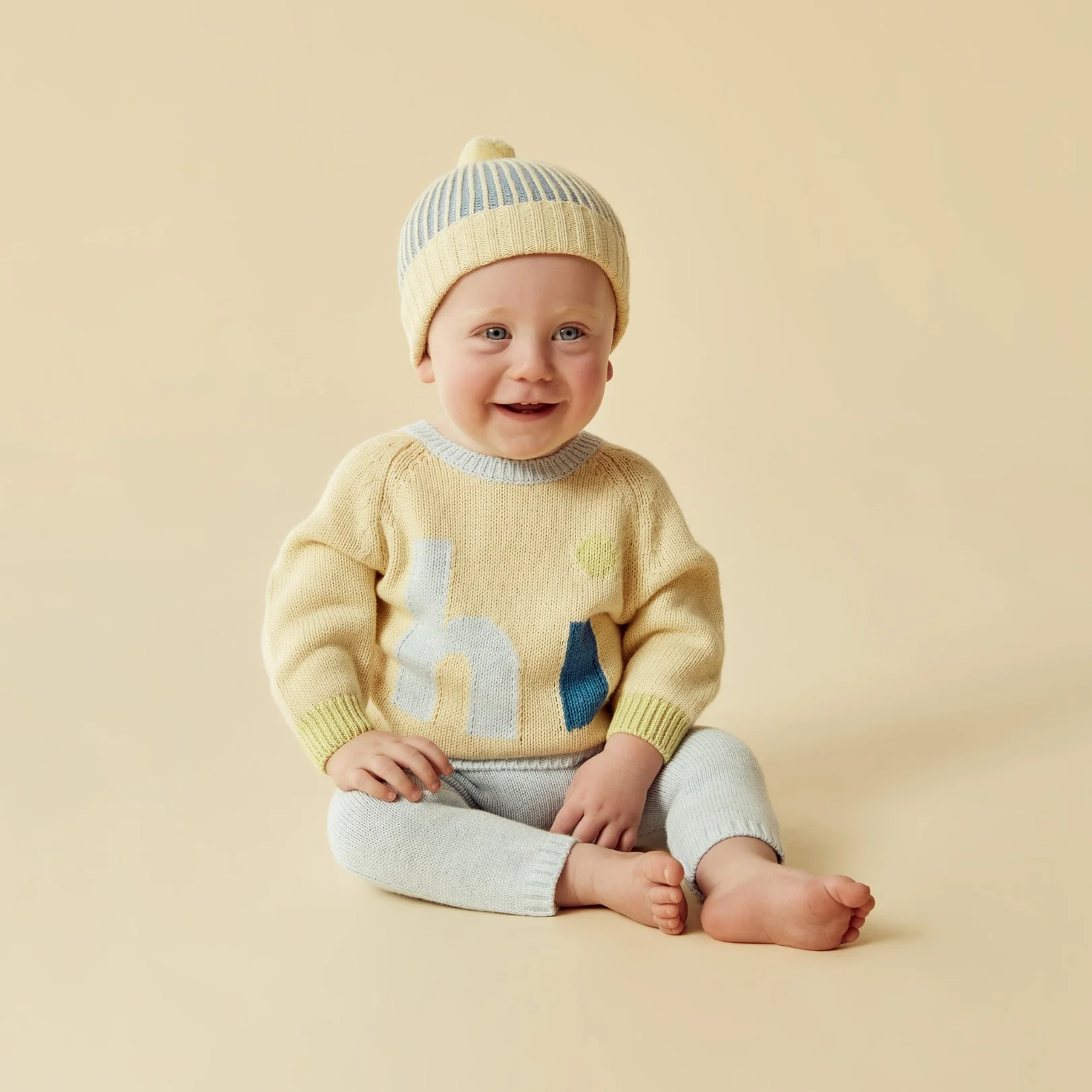 Knitted Legging - Bluebell Fleck - Image 2