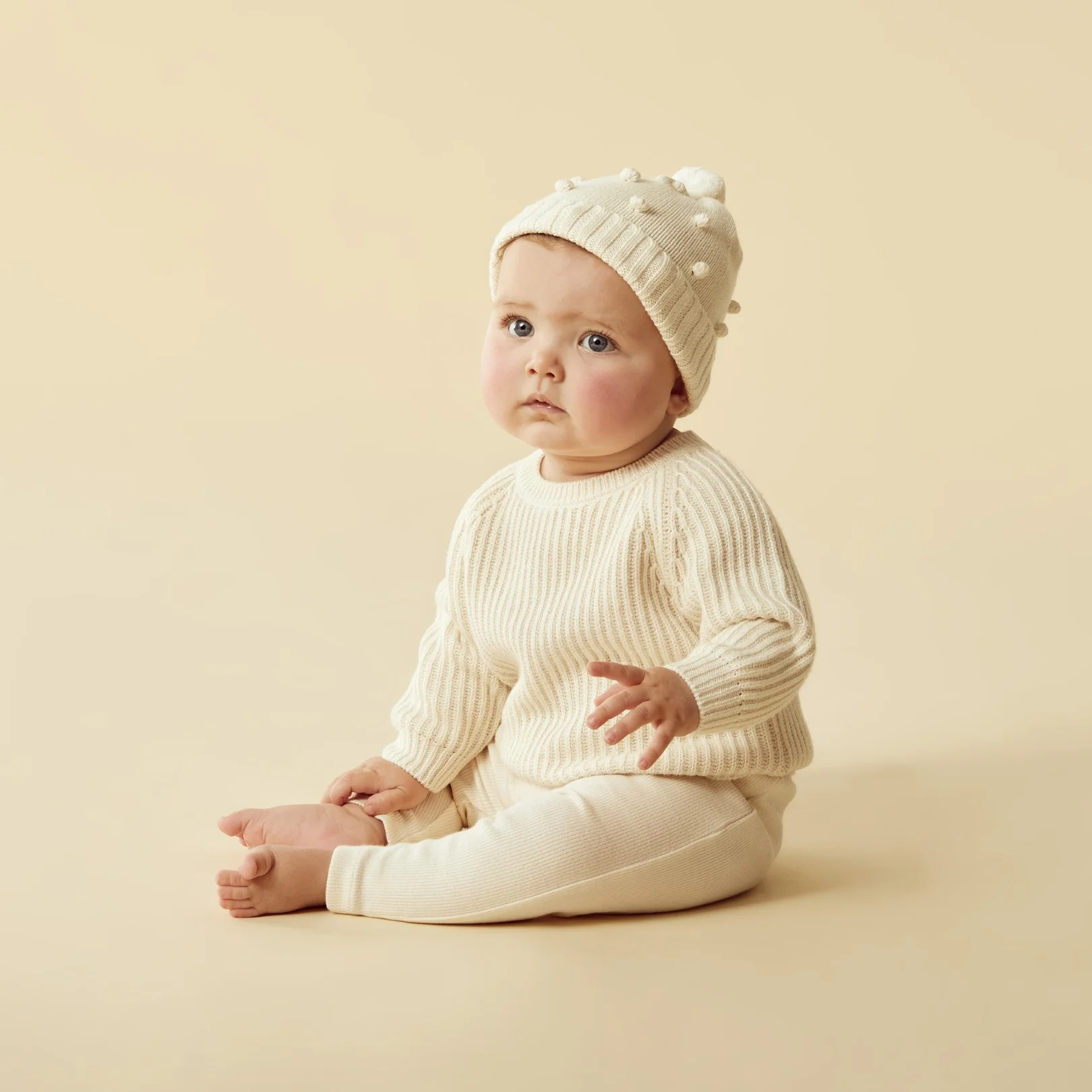 Knitted Legging - Ecru - Image 2