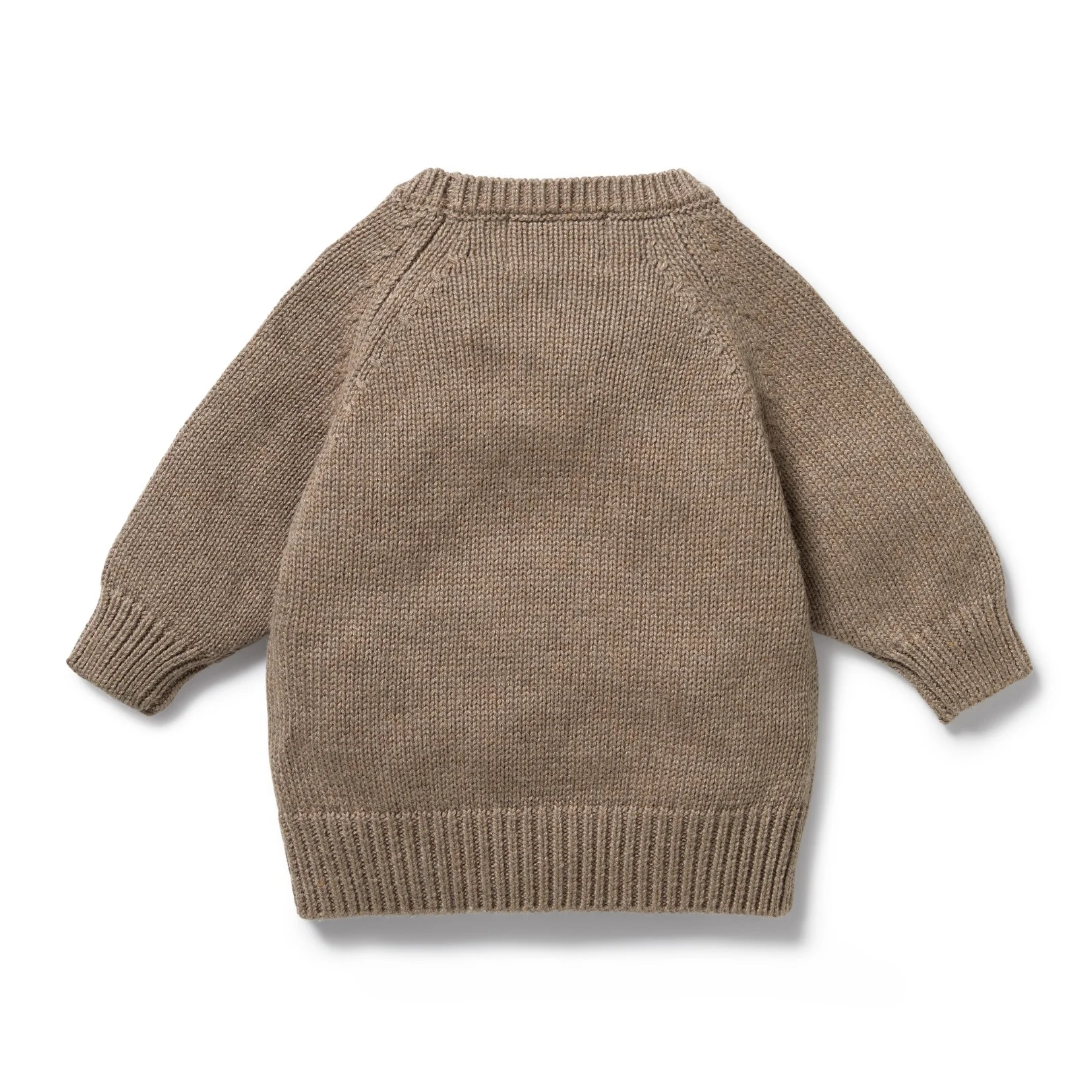 Knitted Pocket Jumper - Walnut - Image 3