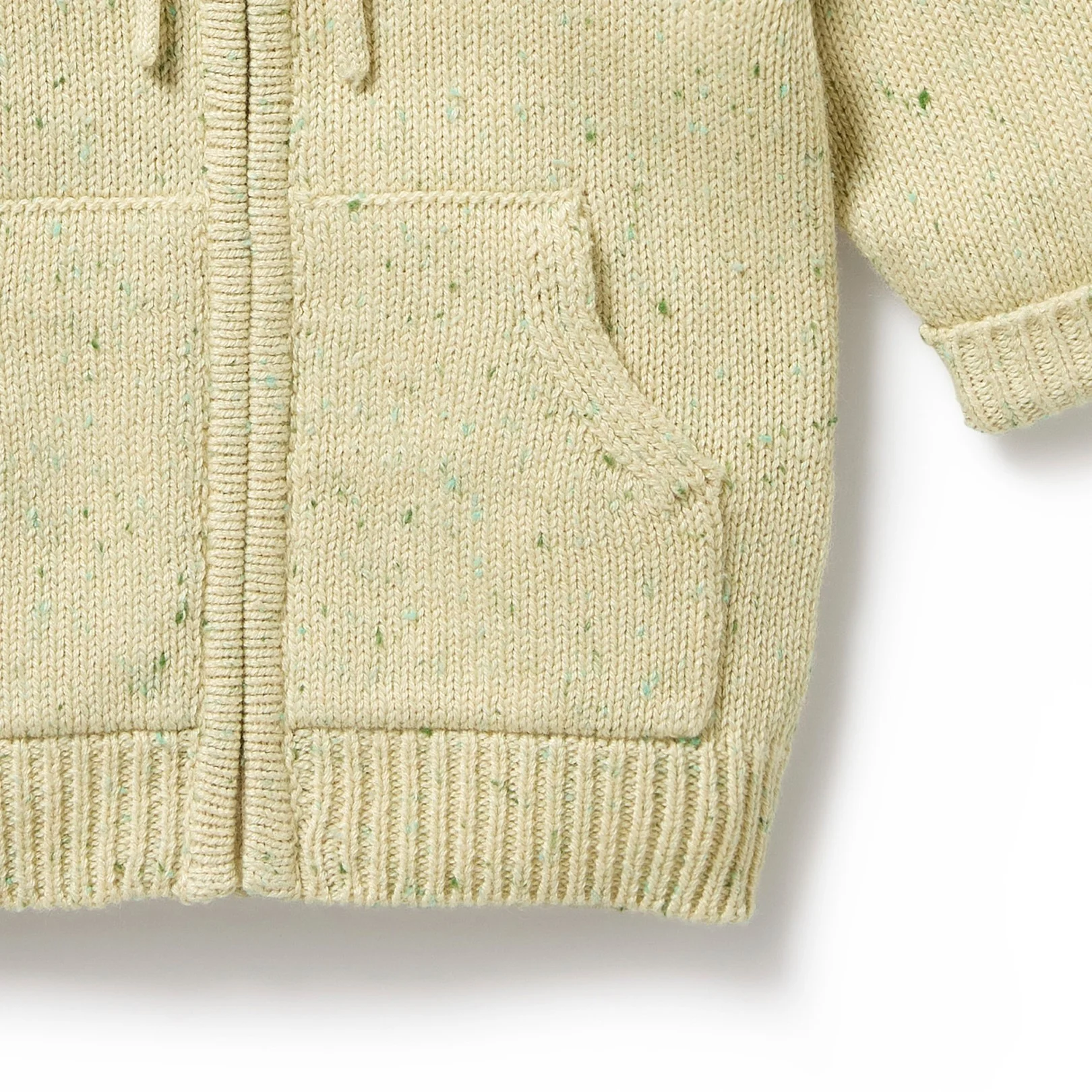Wilson and Frenchy Knitted Zipped Jacket - Cactus Fleck - Image 3