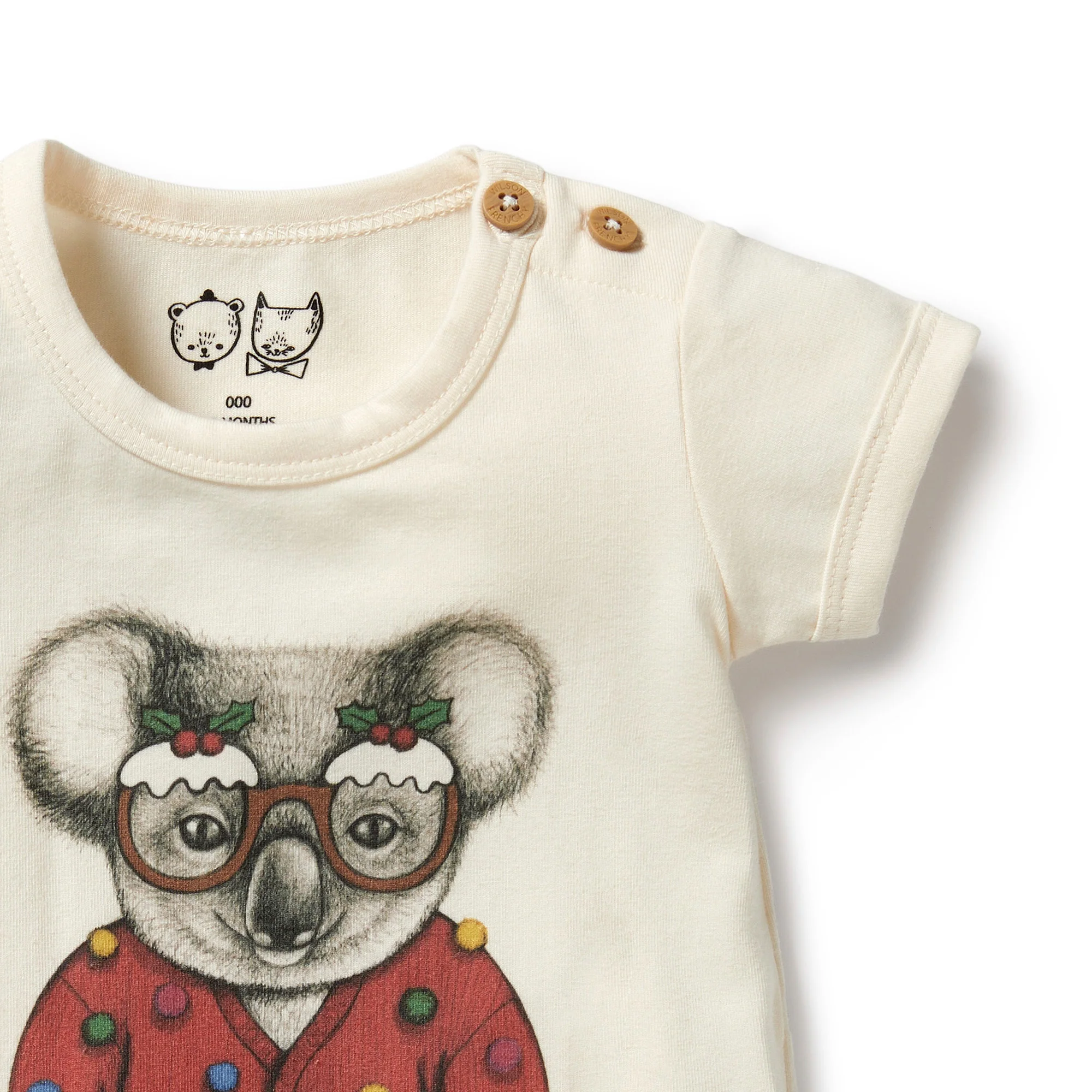 Wilson and Frenchy Koala Organic Christmas Bodysuit - Image 3