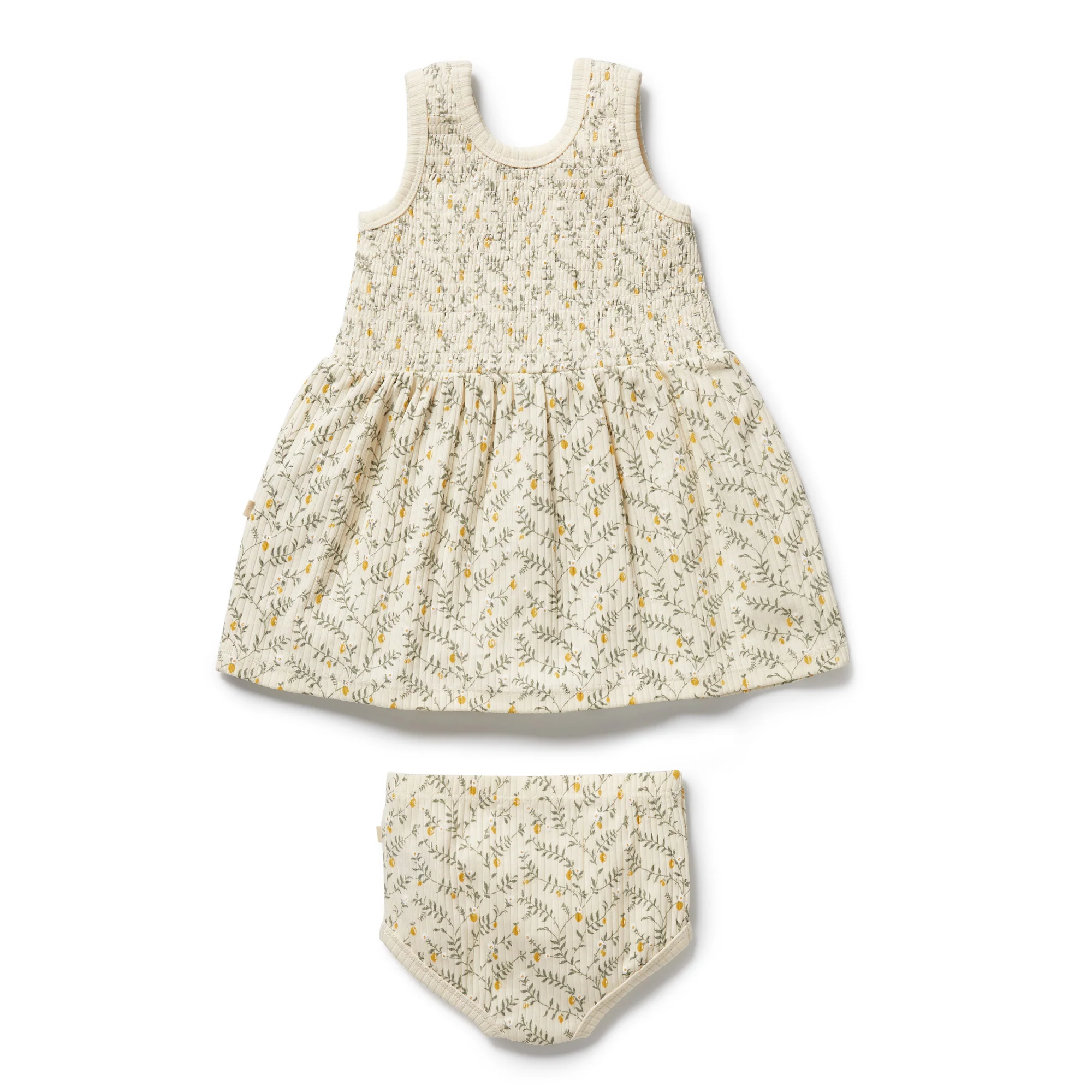 Organic Dress Set - Lemon Leaf - Image 4