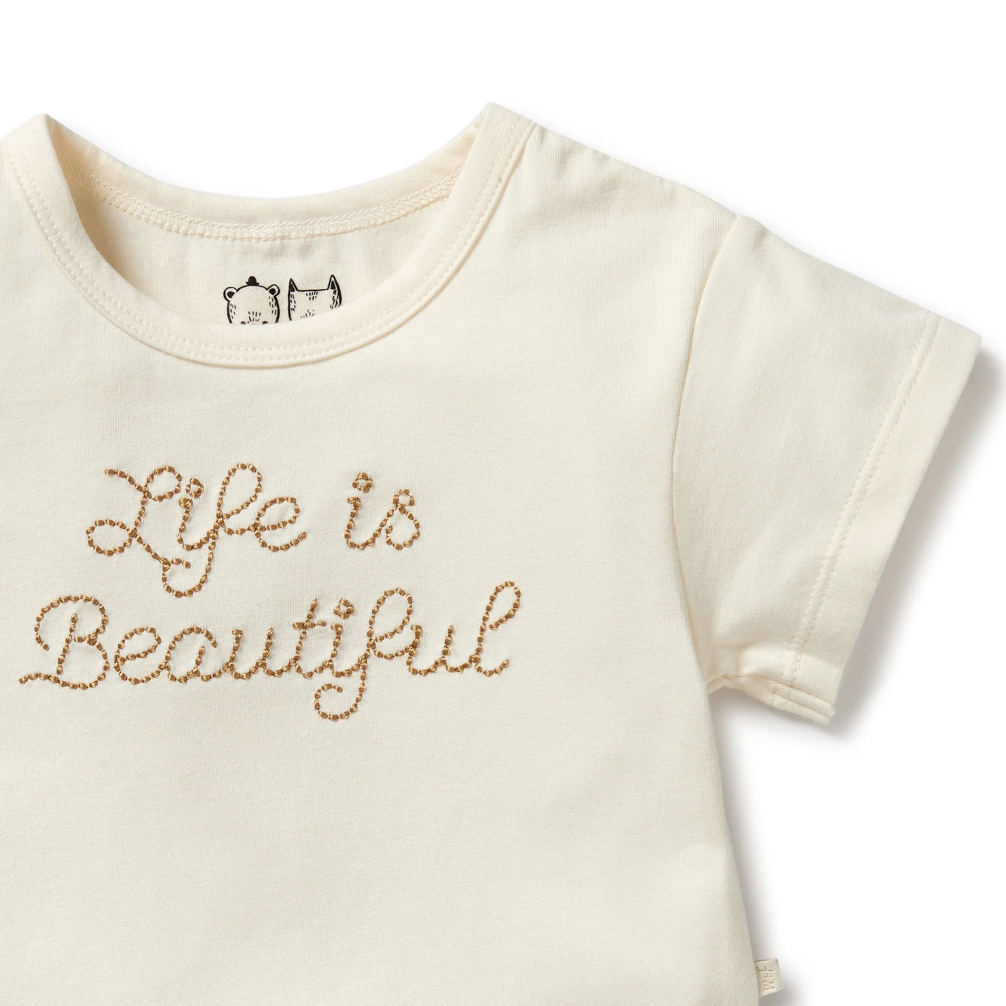 Wilson and Frenchy Life is Beautiful Organic Tee - Image 3