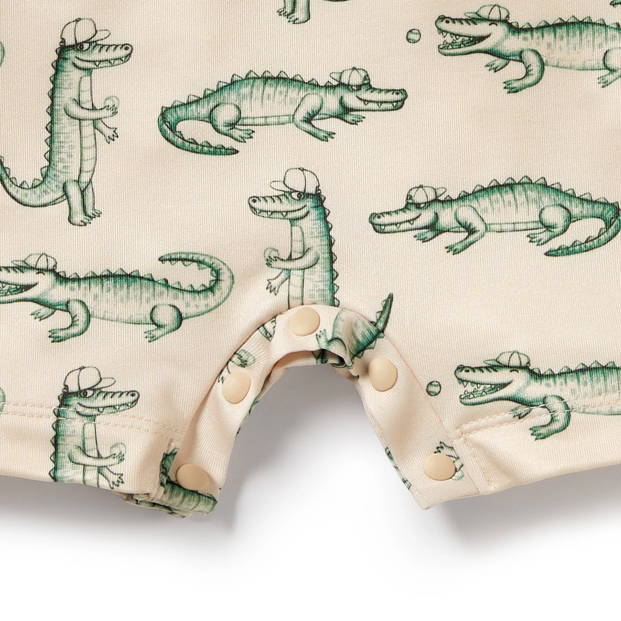 Little Croc One Piece Boyleg Swimsuit - Image 4