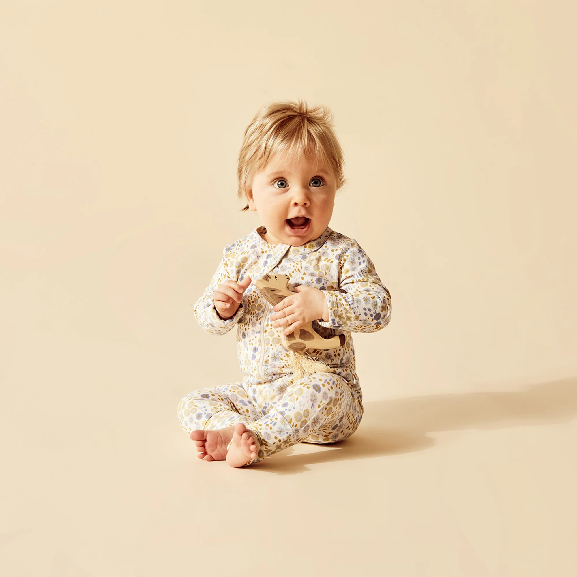 Little Meadow Organic Zipsuit with Feet - Image 5
