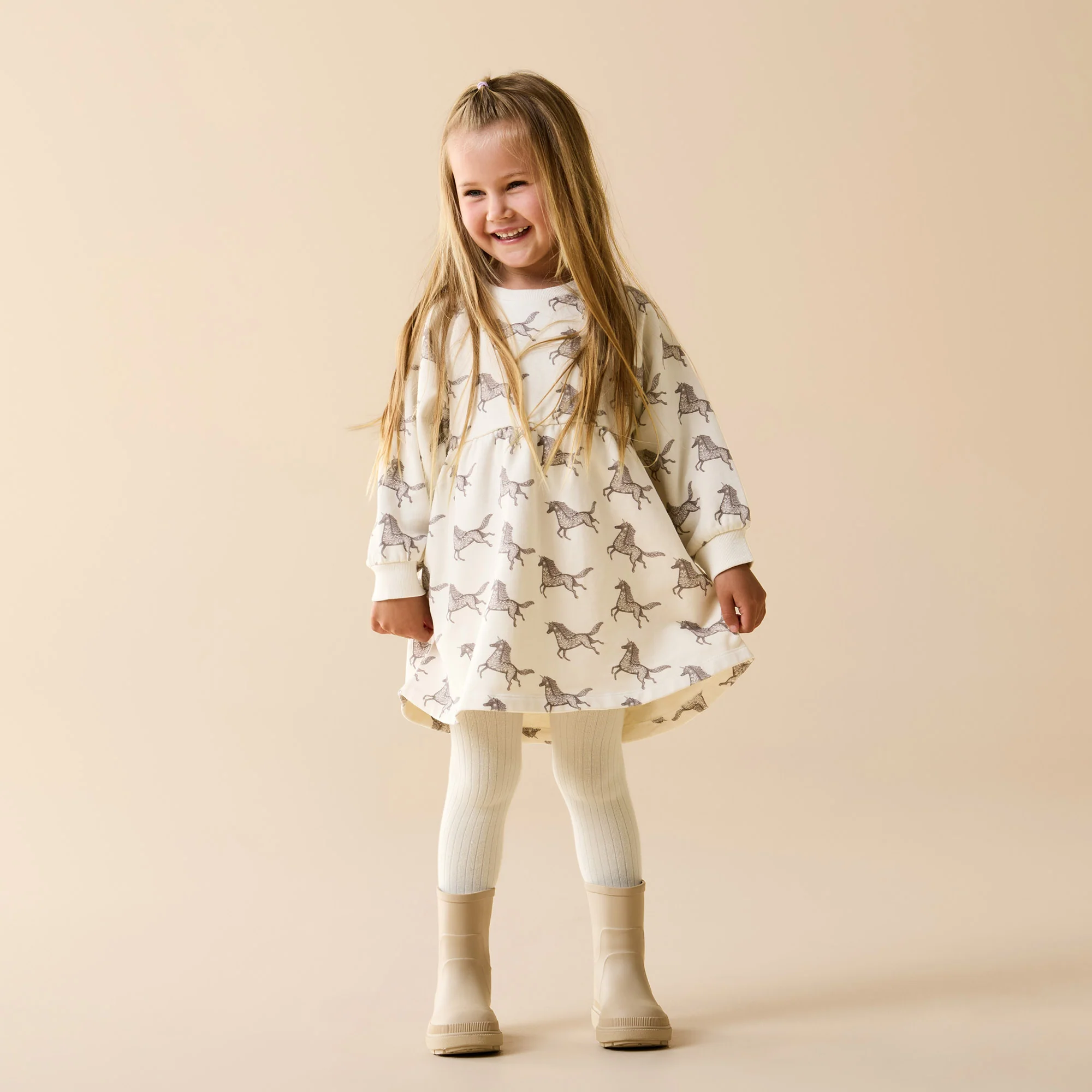 Little Unicorn Organic Terry Sweat Dress - Image 2