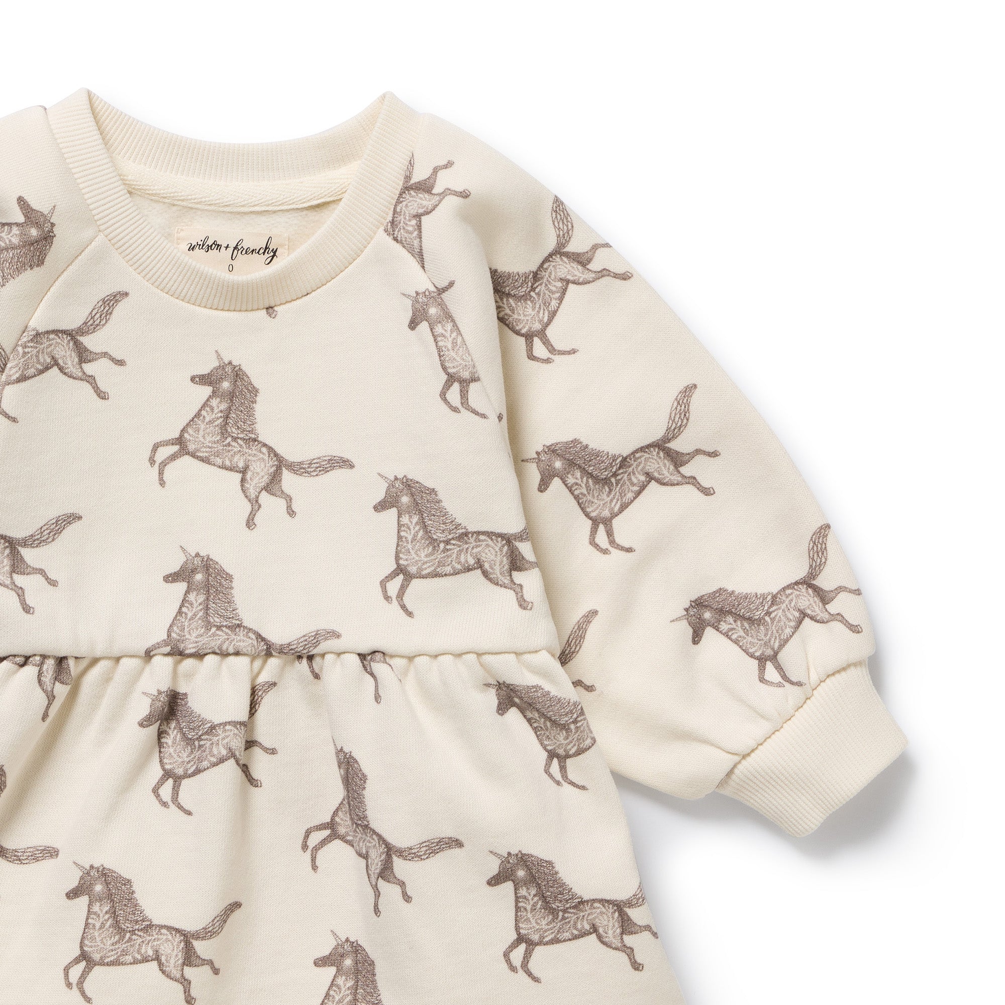 Little Unicorn Organic Terry Sweat Dress - Image 3