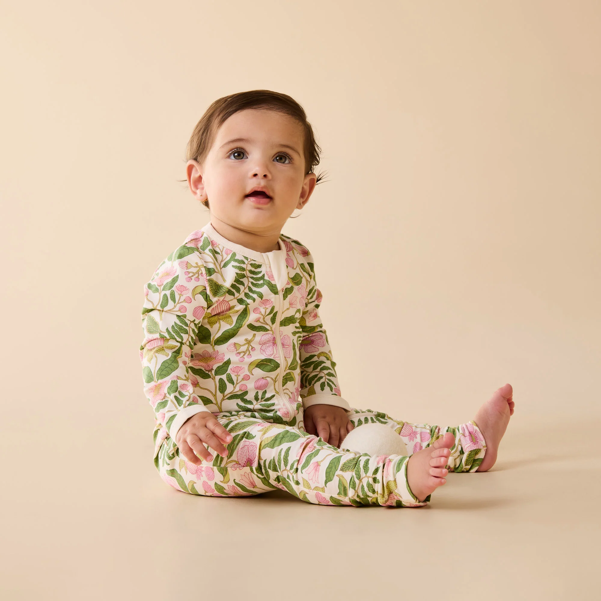 Ma Fleur Organic Zipsuit with Feet - Image 2