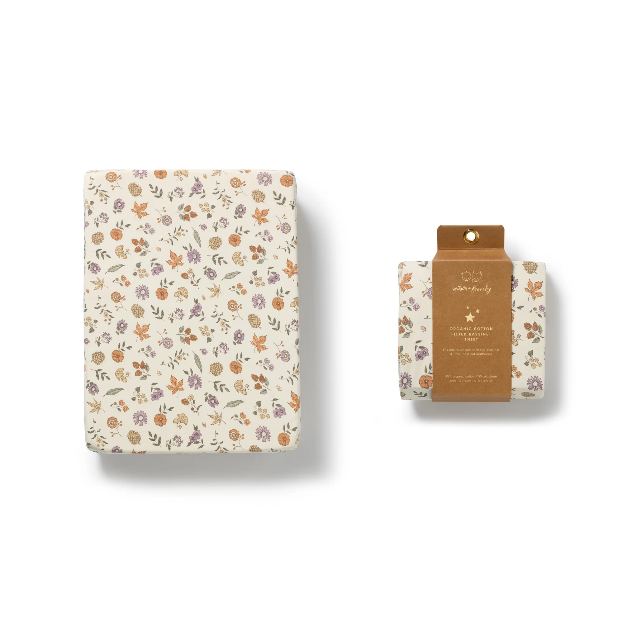 Maple Glow Organic Bassinet Sheet - Image 4