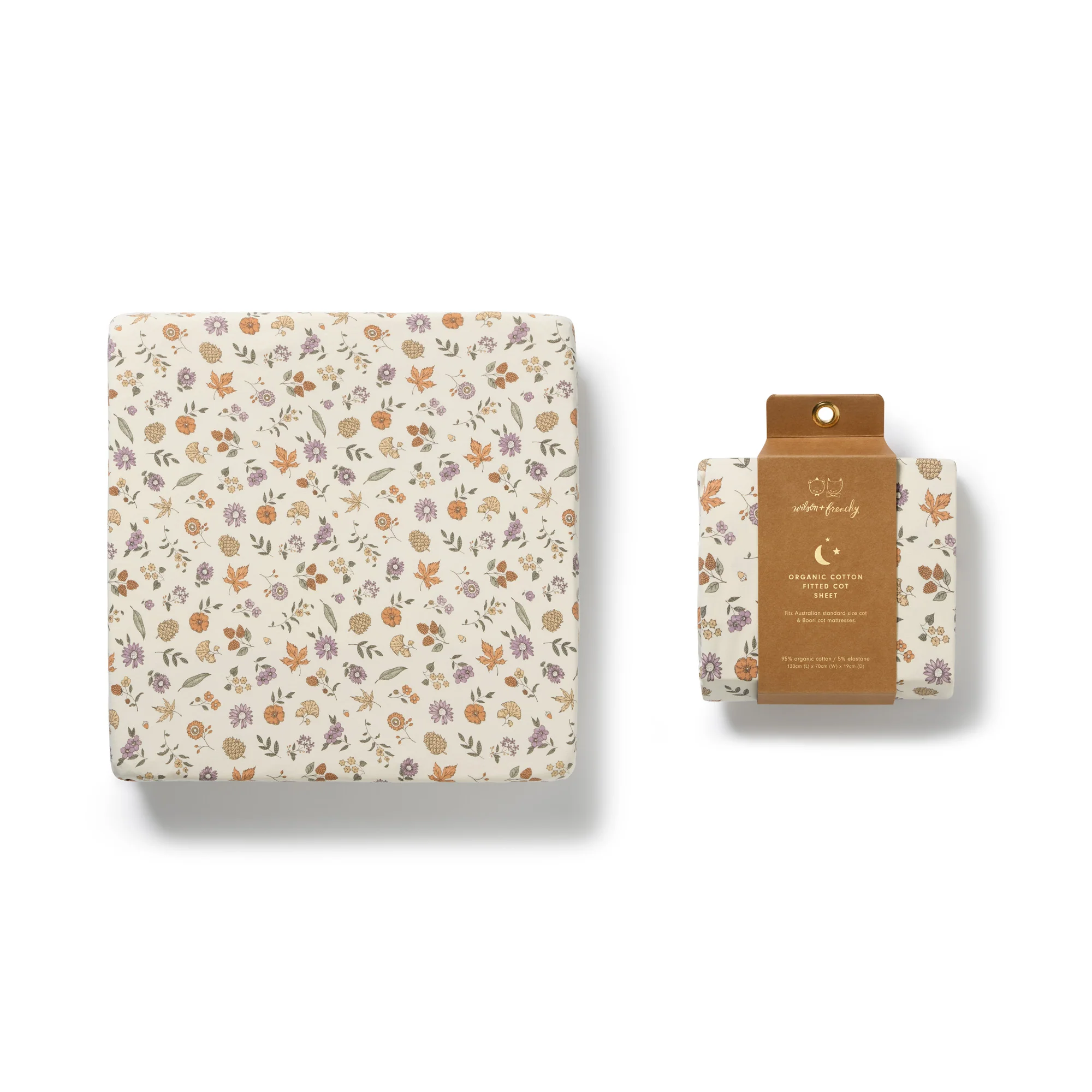 Maple Glow Organic Cot Sheet - Image 4