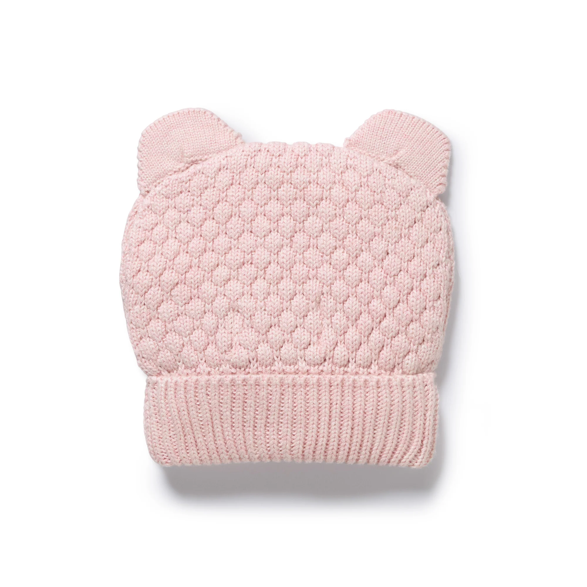 Marshmallow Organic Knitted Bubble Bear Hat - Image 3