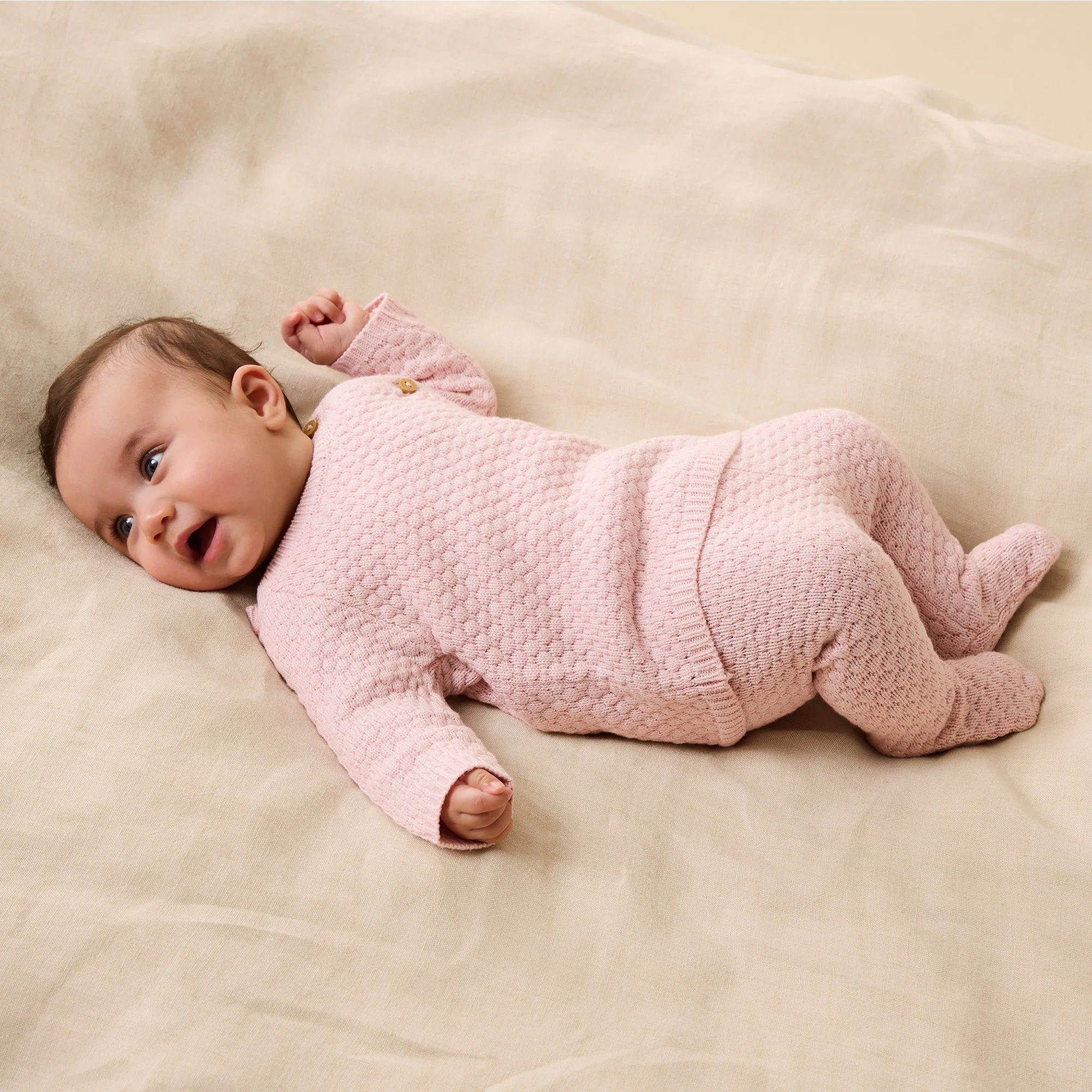 Marshmallow Organic Knitted Bubble Legging - Image 2