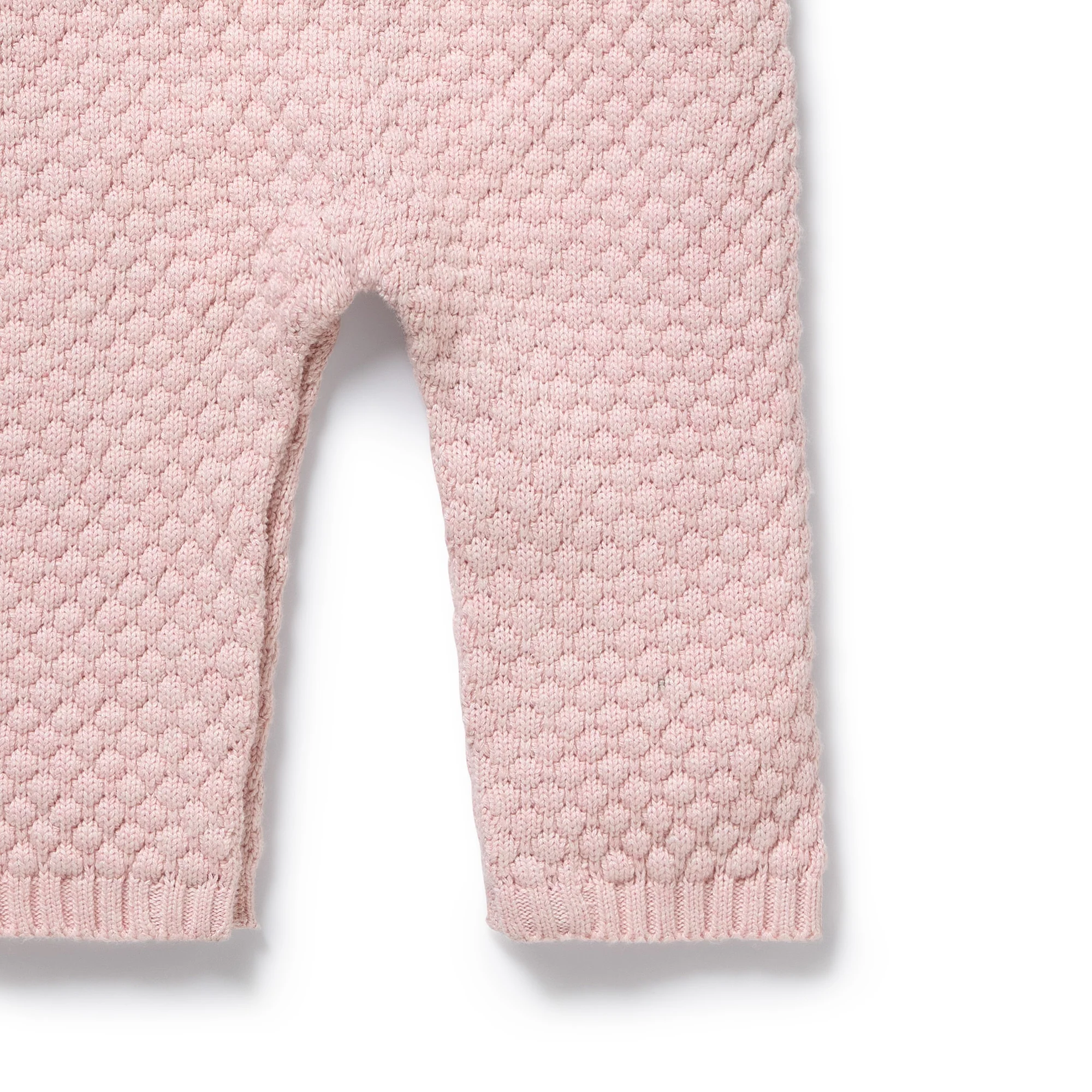 Marshmallow Organic Knitted Bubble Ruffle Overall - Image 5
