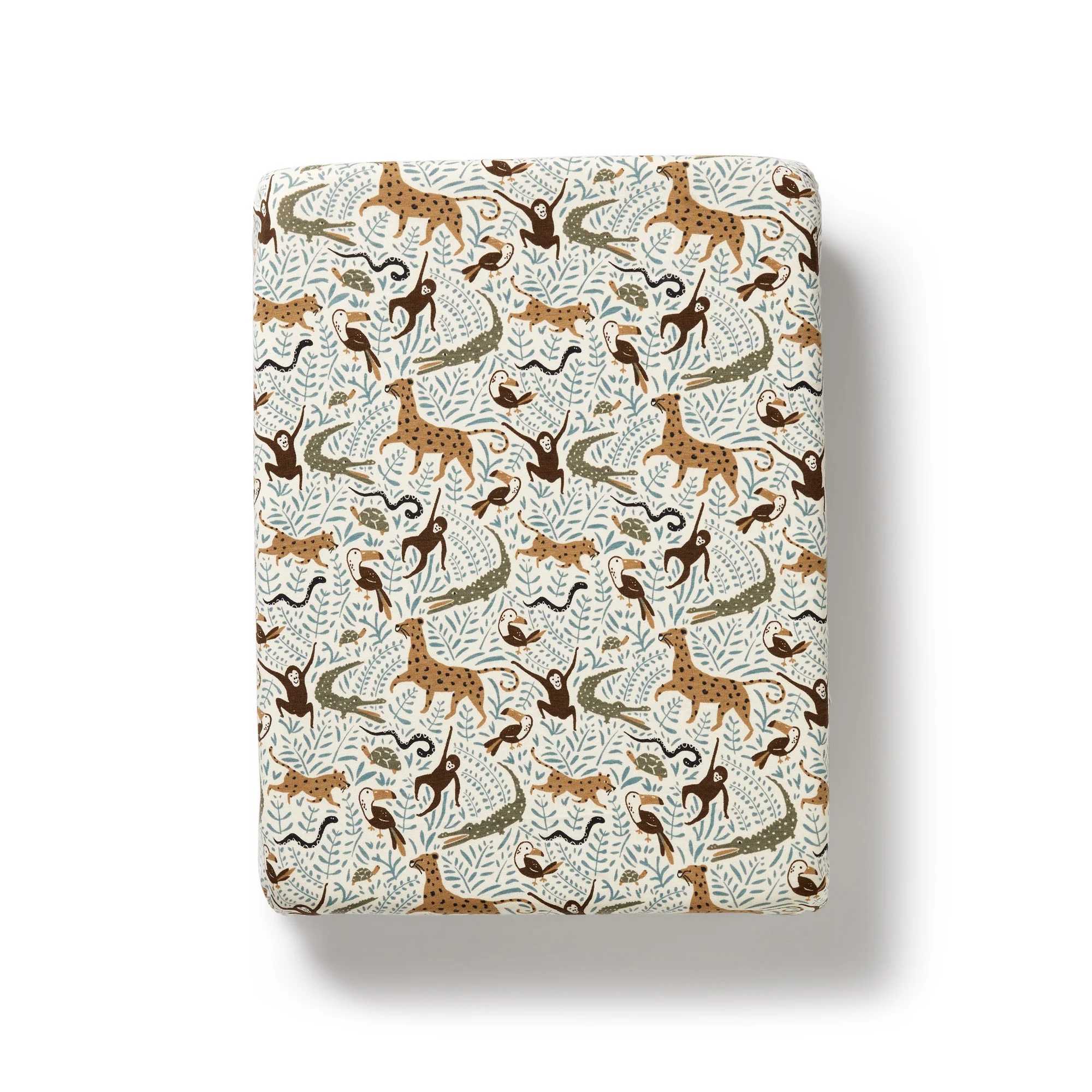 Organic Bassinet Sheet - Mini Jungle