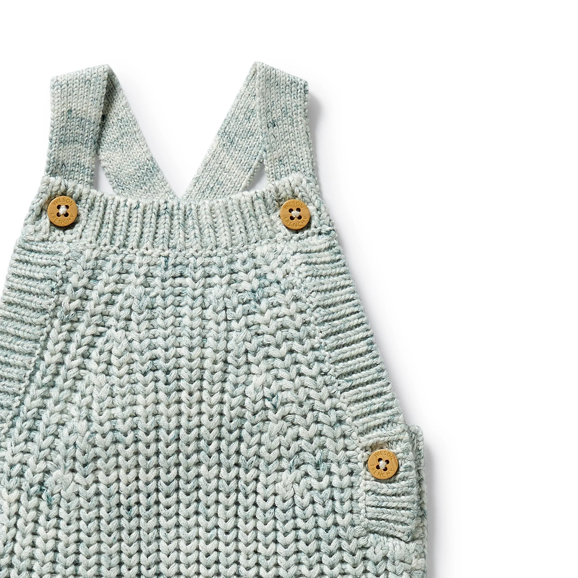Wilson & Frenchy - Moss Speckle Organic Knitted Overall - Image 2