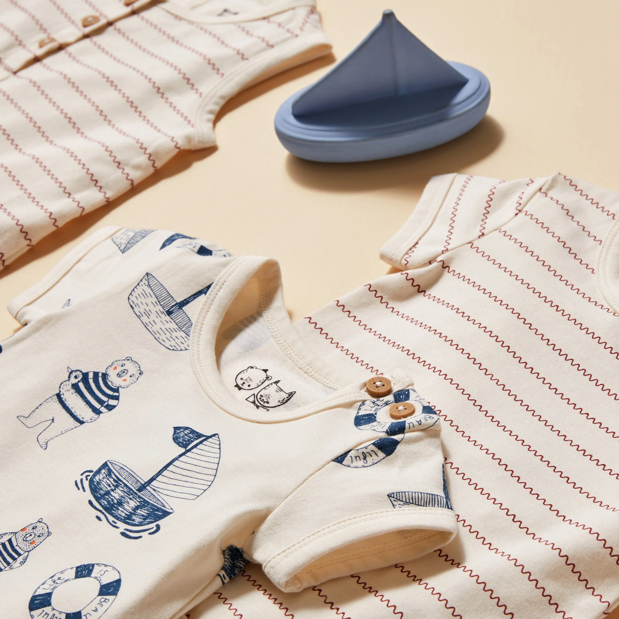 Nautical Bear Organic Bodysuit - Image 5