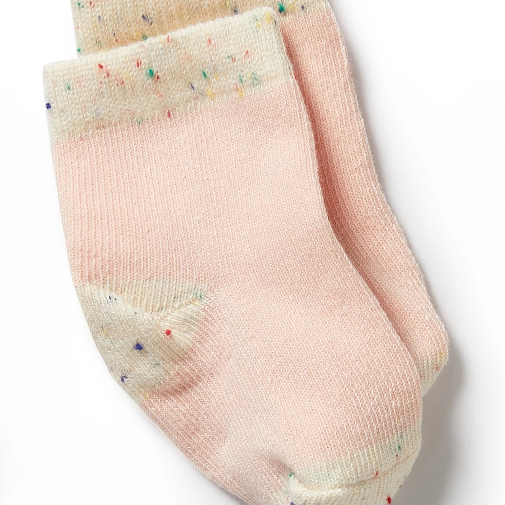 Organic 3 Pack Baby Socks - Dijon, Pink, Fleck - Image 5