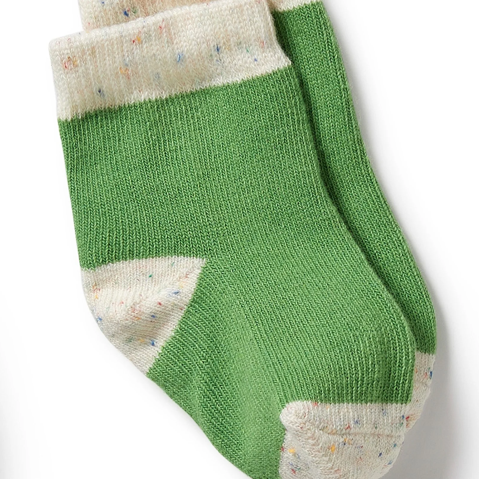 Organic 3 Pack Baby Socks - Mint Green, Cactus, Smoke Blue - Image 5