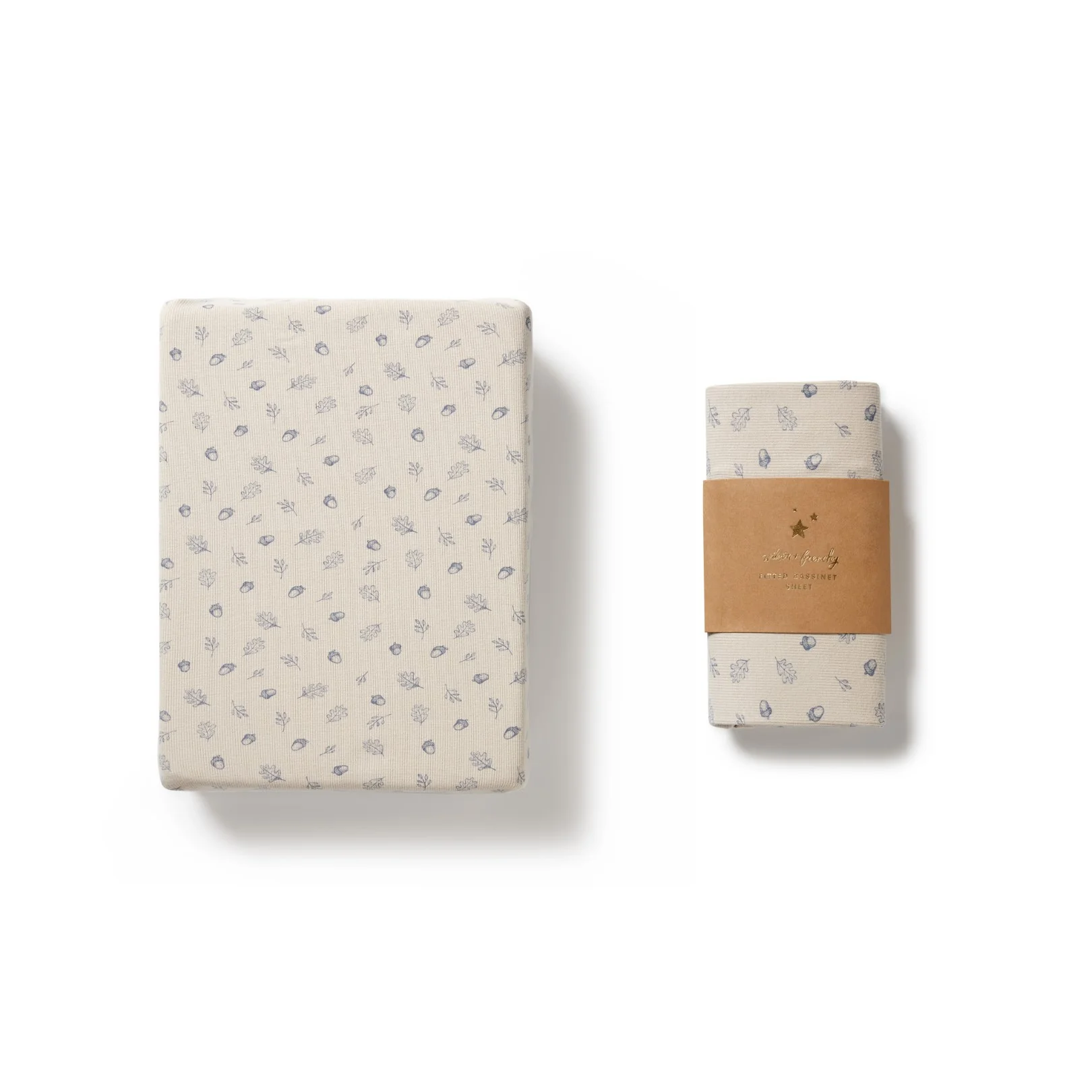 Organic Bassinet Sheet - Falling Oak - Image 3