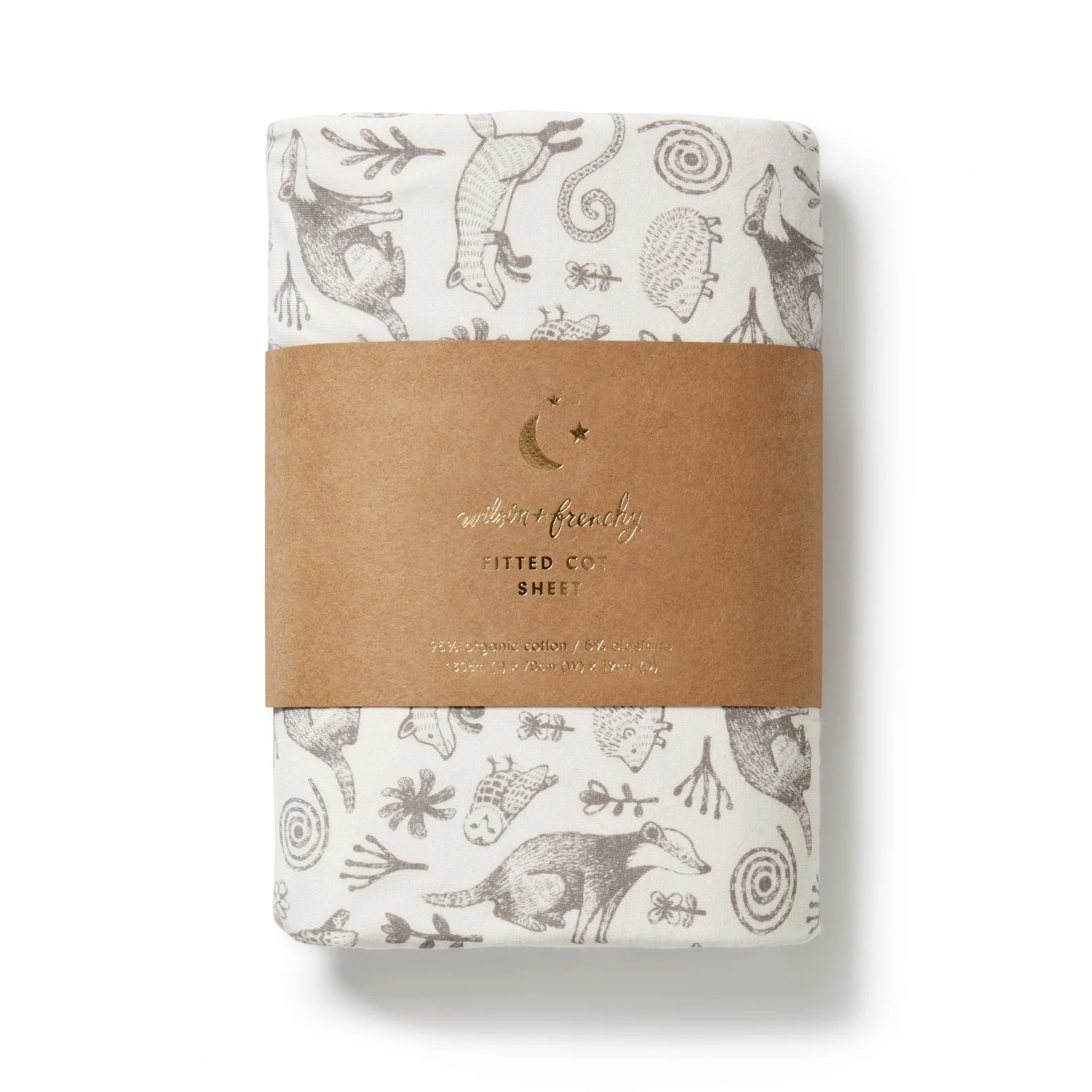 Wilson and Frenchy Organic Bassinet Sheet - Tribal Woods - Image 2