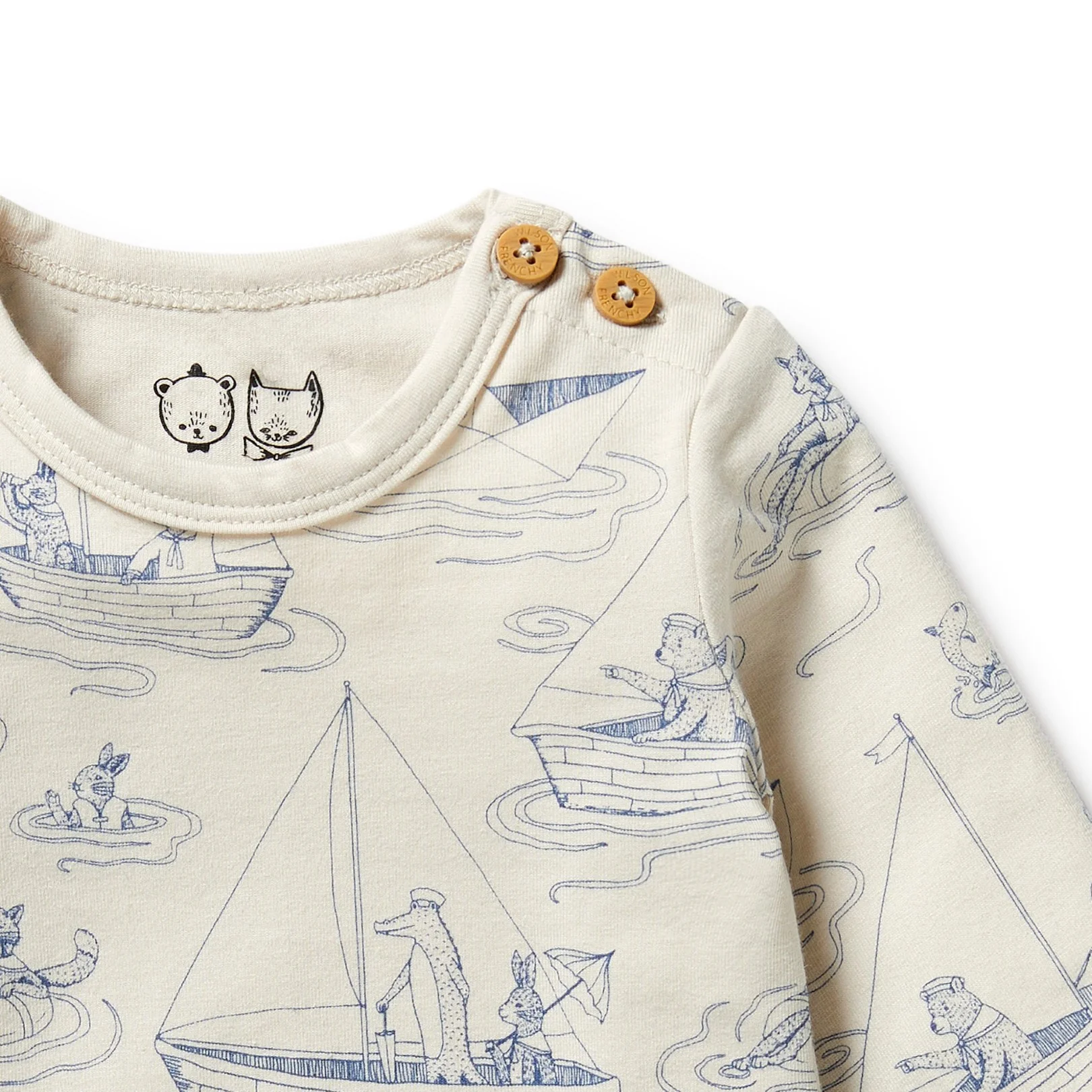 Organic Bodysuit - Sail Away - Image 2
