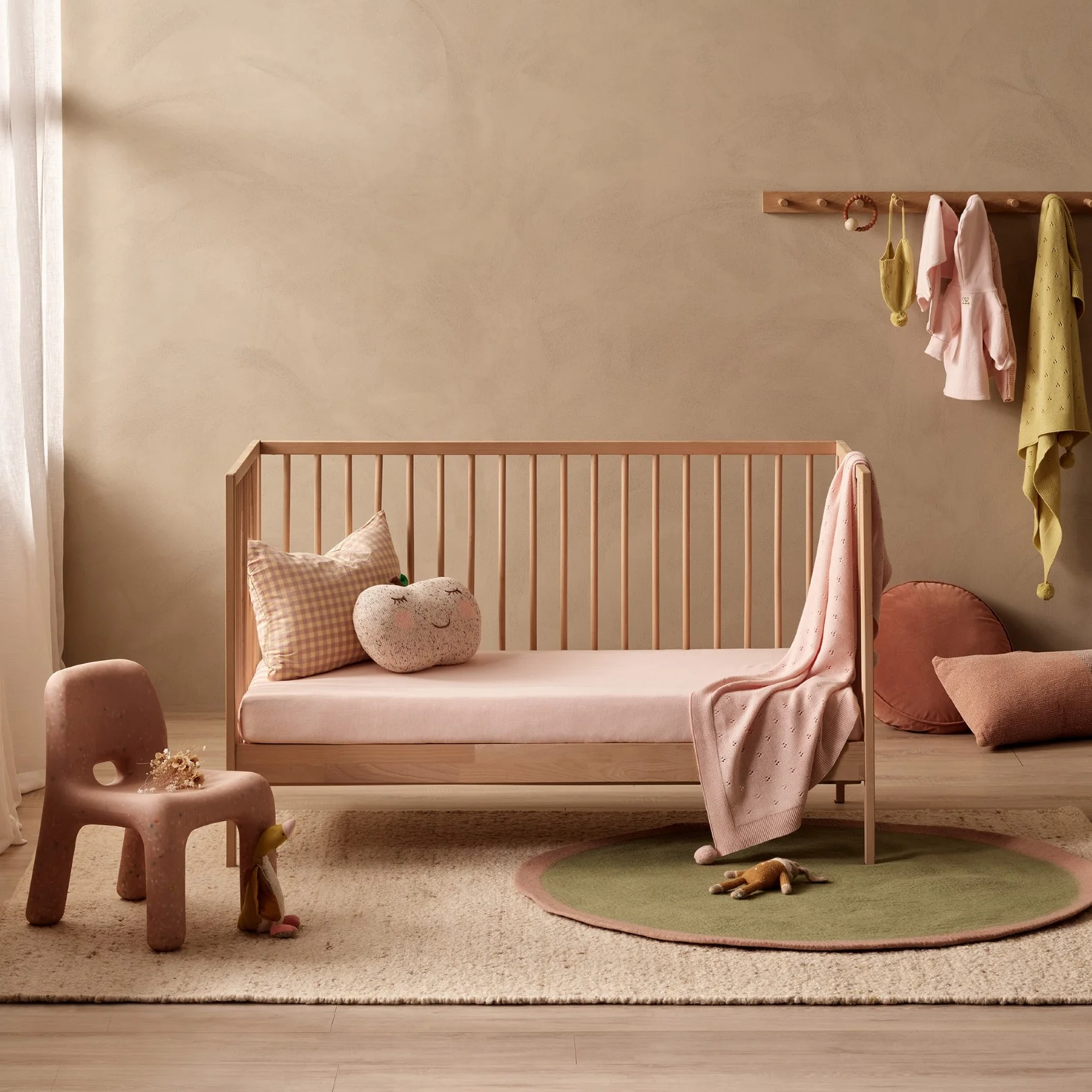 Organic Cot Sheet - Pink - Image 3