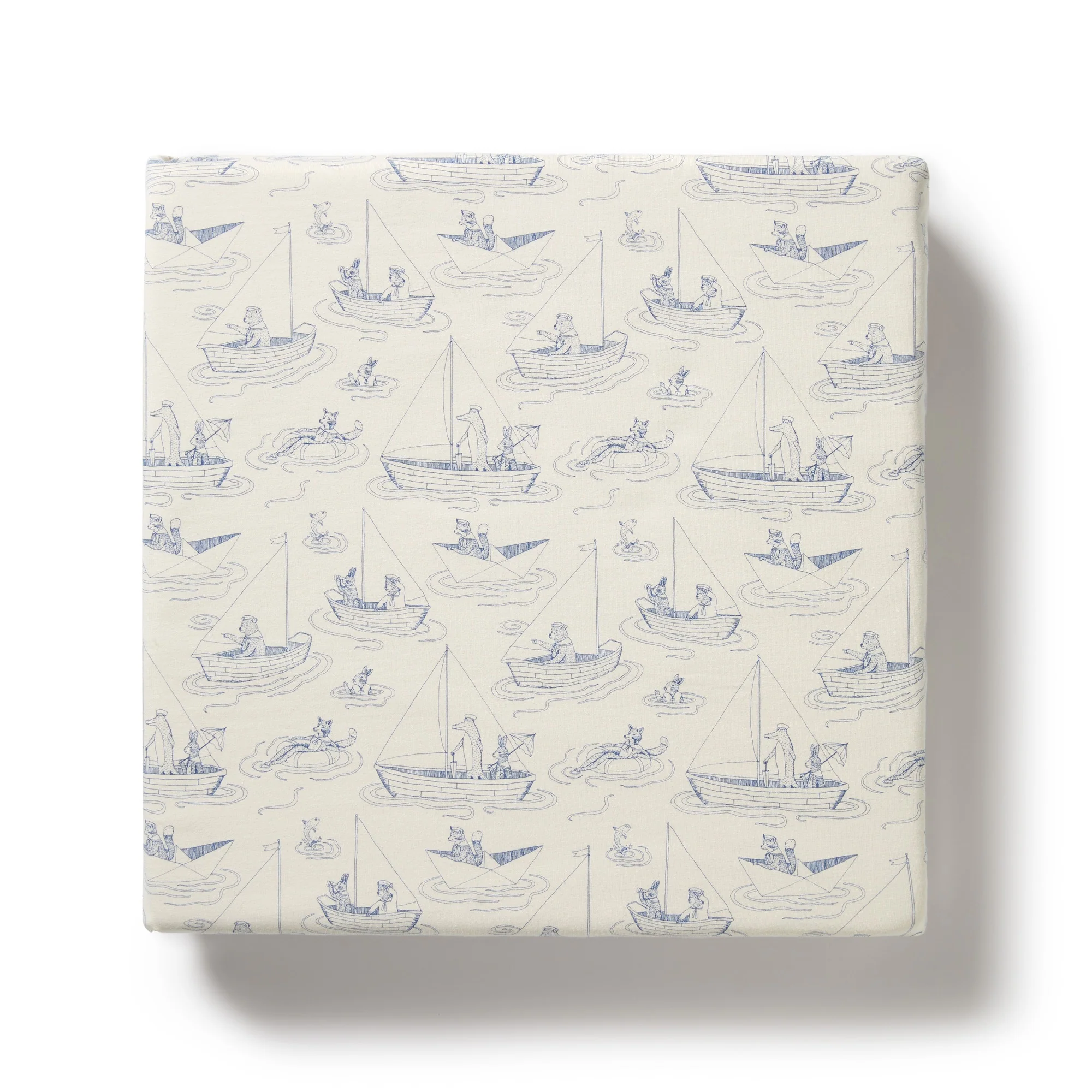 Organic Cot Sheet - Sail Away
