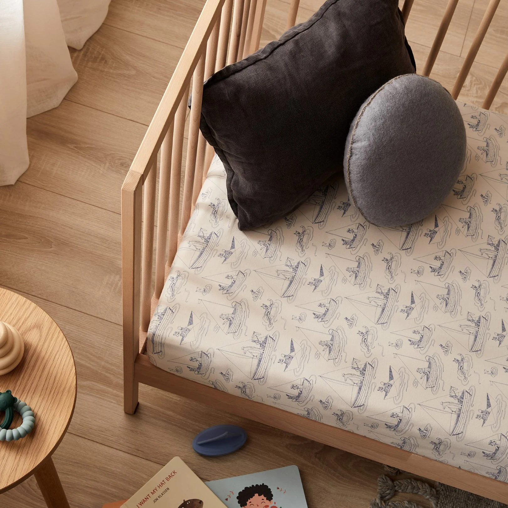 Organic Cot Sheet - Sail Away - Image 2