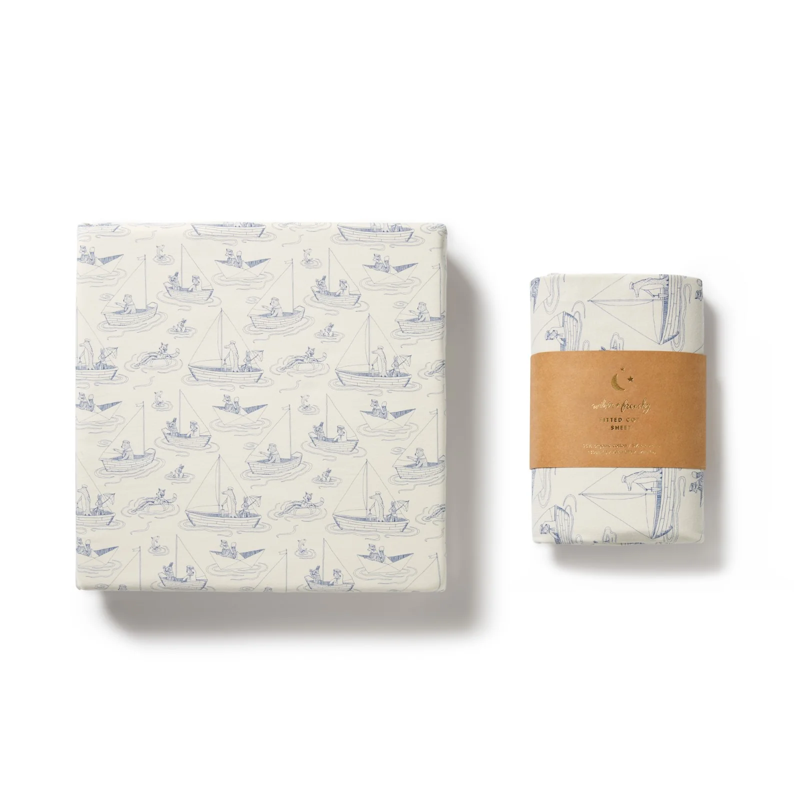 Organic Cot Sheet - Sail Away - Image 5
