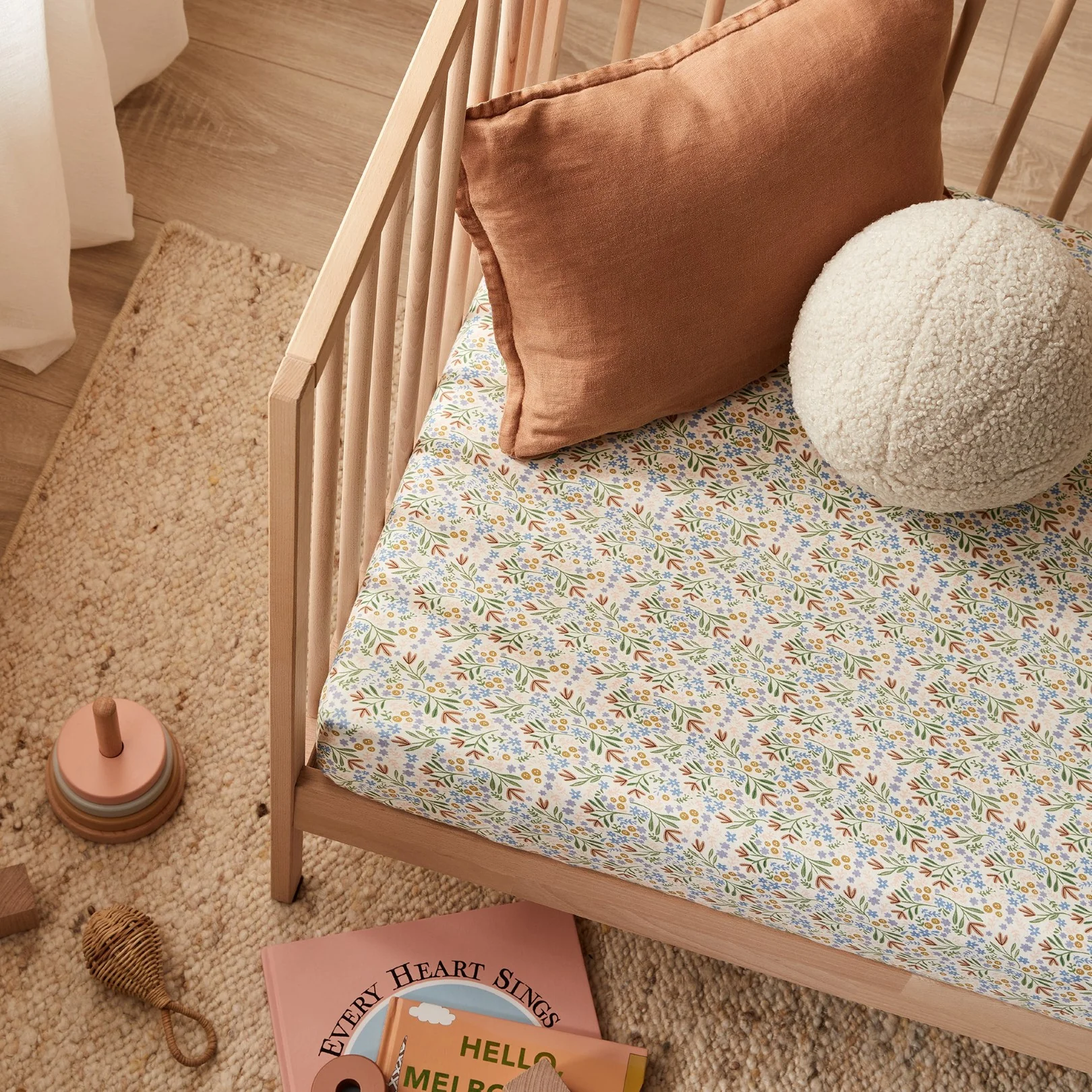 Organic Cot Sheet - Tinker Floral - Image 2