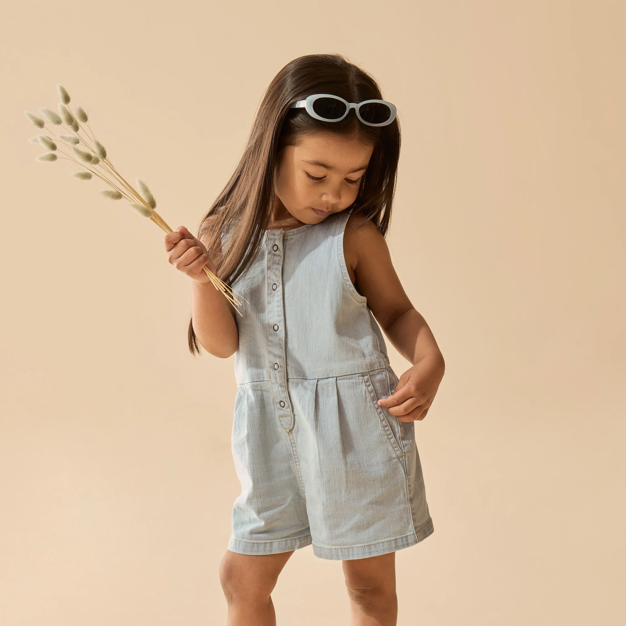 Organic Jumpsuit - Denim - Image 2