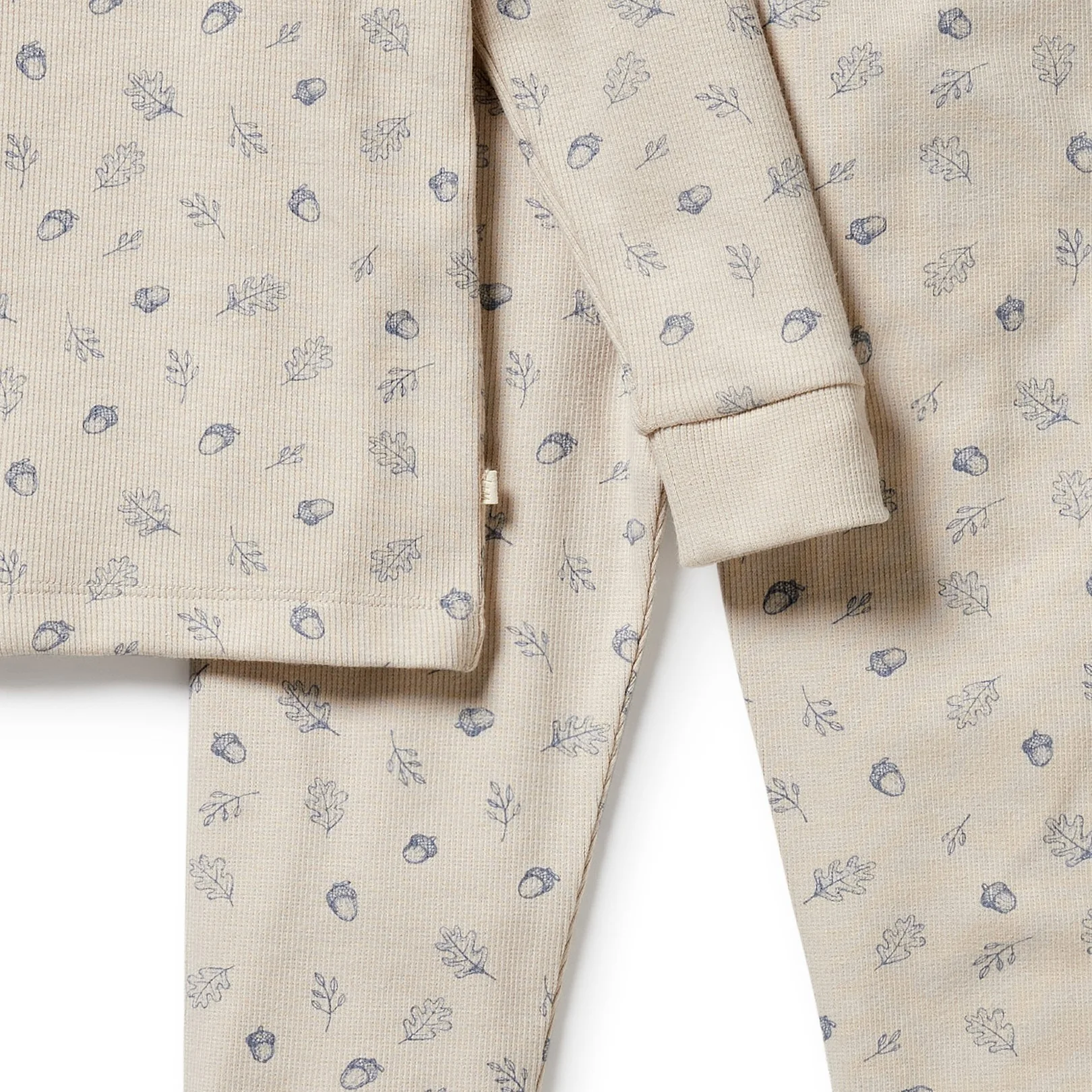 Organic Long Sleeved Pyjamas - Falling Oak - Image 4
