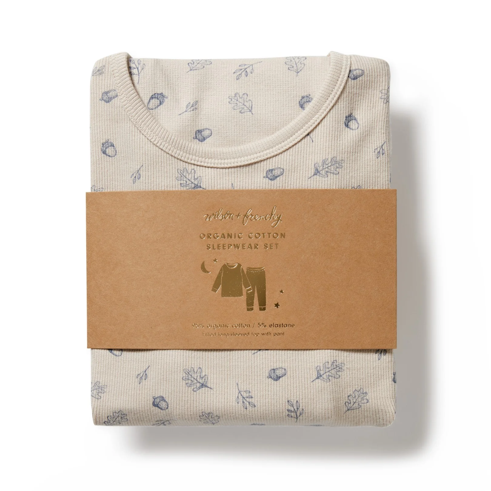 Organic Long Sleeved Pyjamas - Falling Oak - Image 5