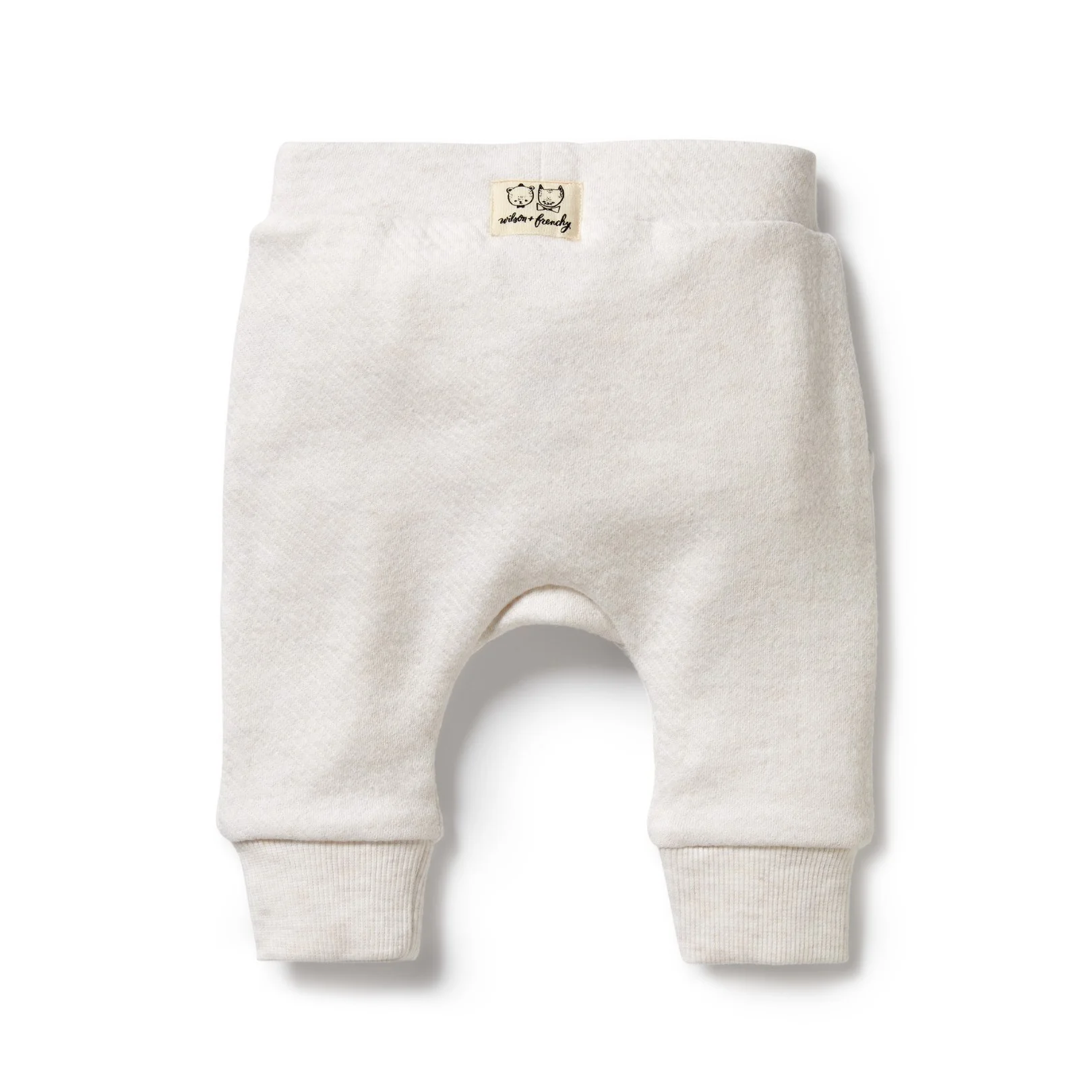 Organic Quilted Pant - Oatmeal - Image 4