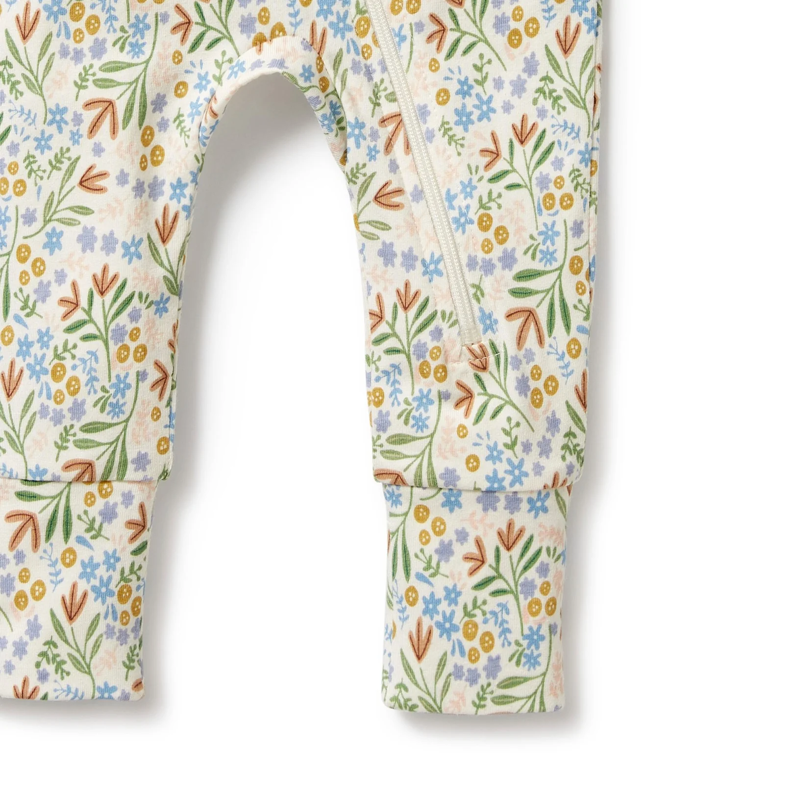 Organic Zipsuit with Feet - Tinker Floral - Image 4