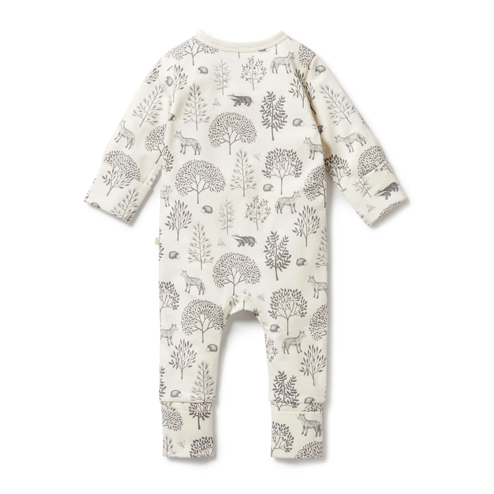 Organic Zipsuit with Feet - Woodland - Image 5