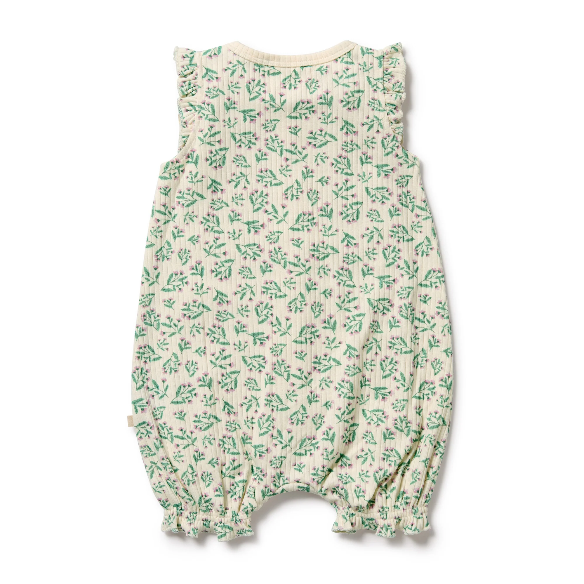 Organic Ruffle Zipsuit - Periwinkle - Image 7