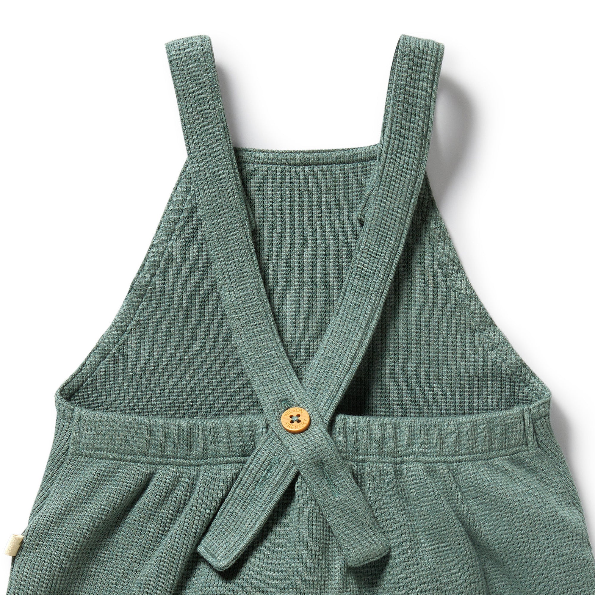 Wilson & Frenchy - Pine Green Organic Waffle Overall - Image 4