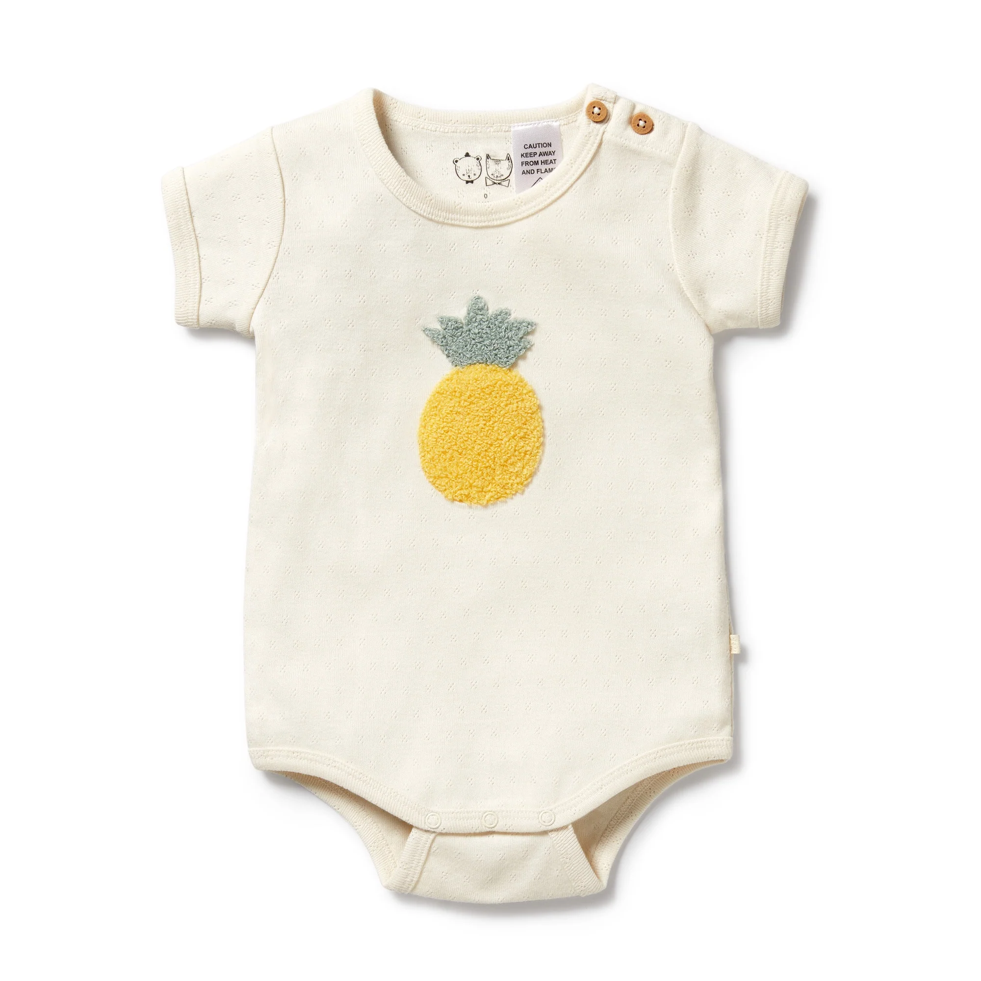 Organic Pointelle Bodysuit - Piney Pals