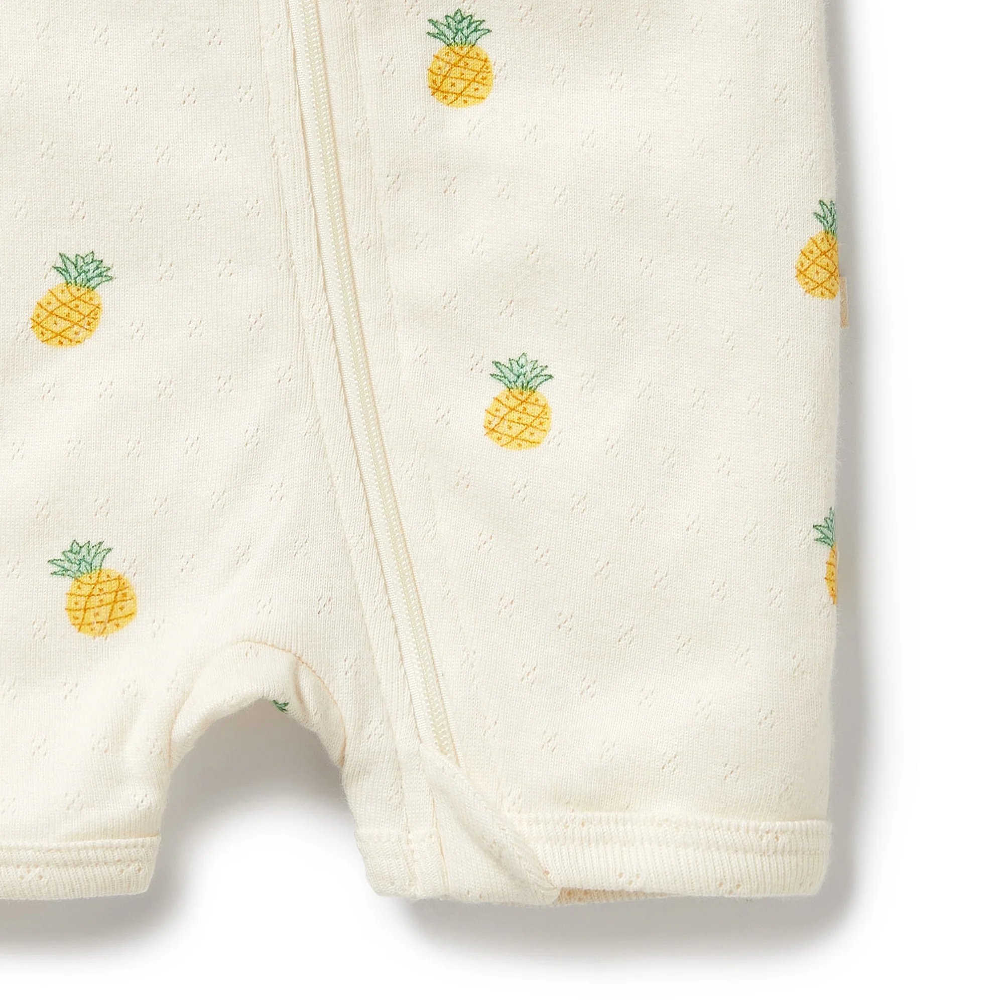 Organic Pointelle Boyleg Zipsuit - Piney Pals - Image 3