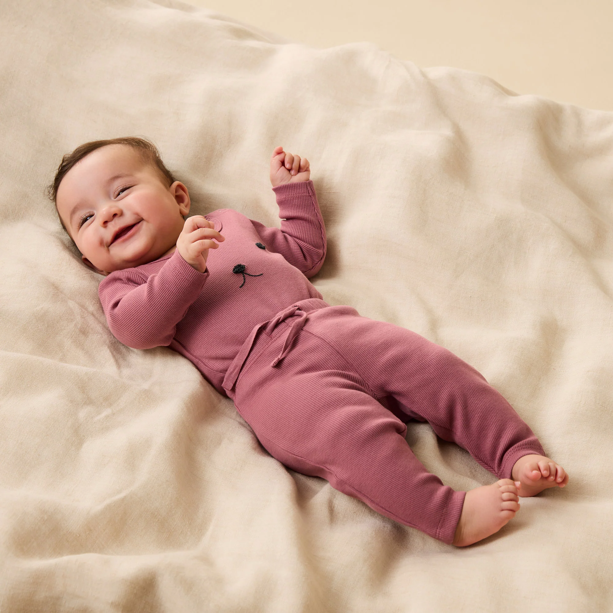 Plum Organic Rib Long Sleeved Bodysuit - Image 2